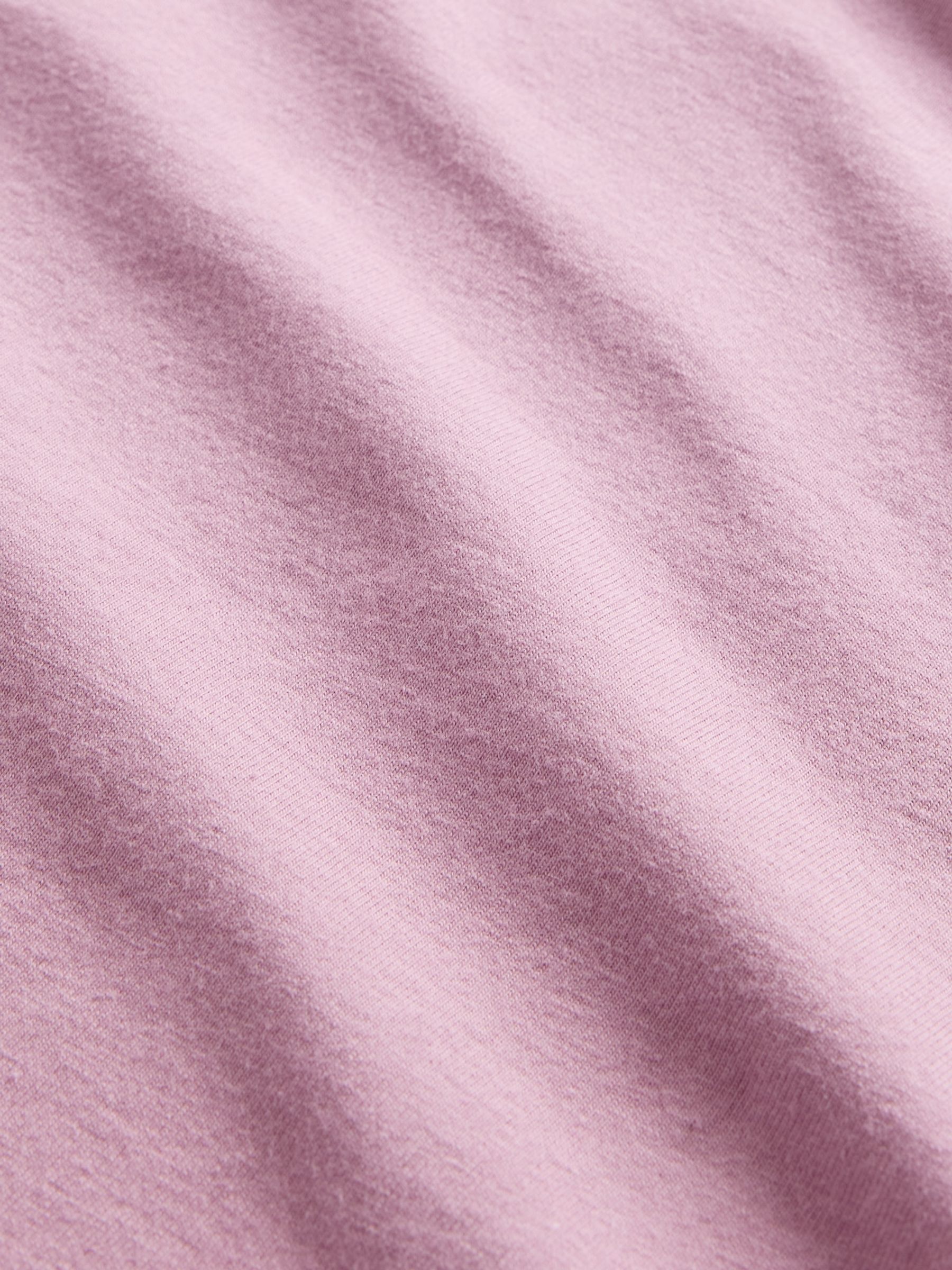Blush Pink Short Sleeve CloseKnit Fitted T-Shirt - Image 4 of 4