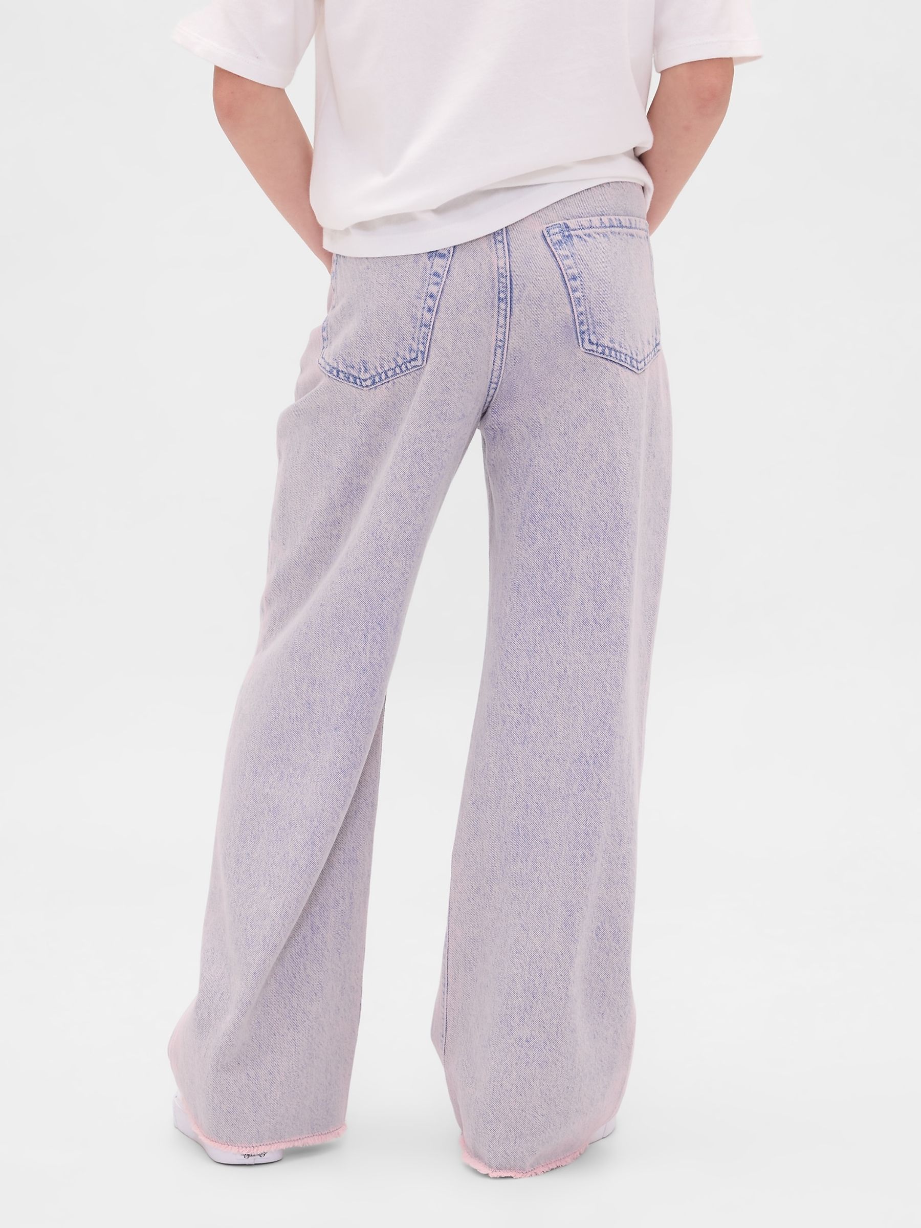 Pink Low Rise Stride Wide-Leg Jeans - Image 2 of 5