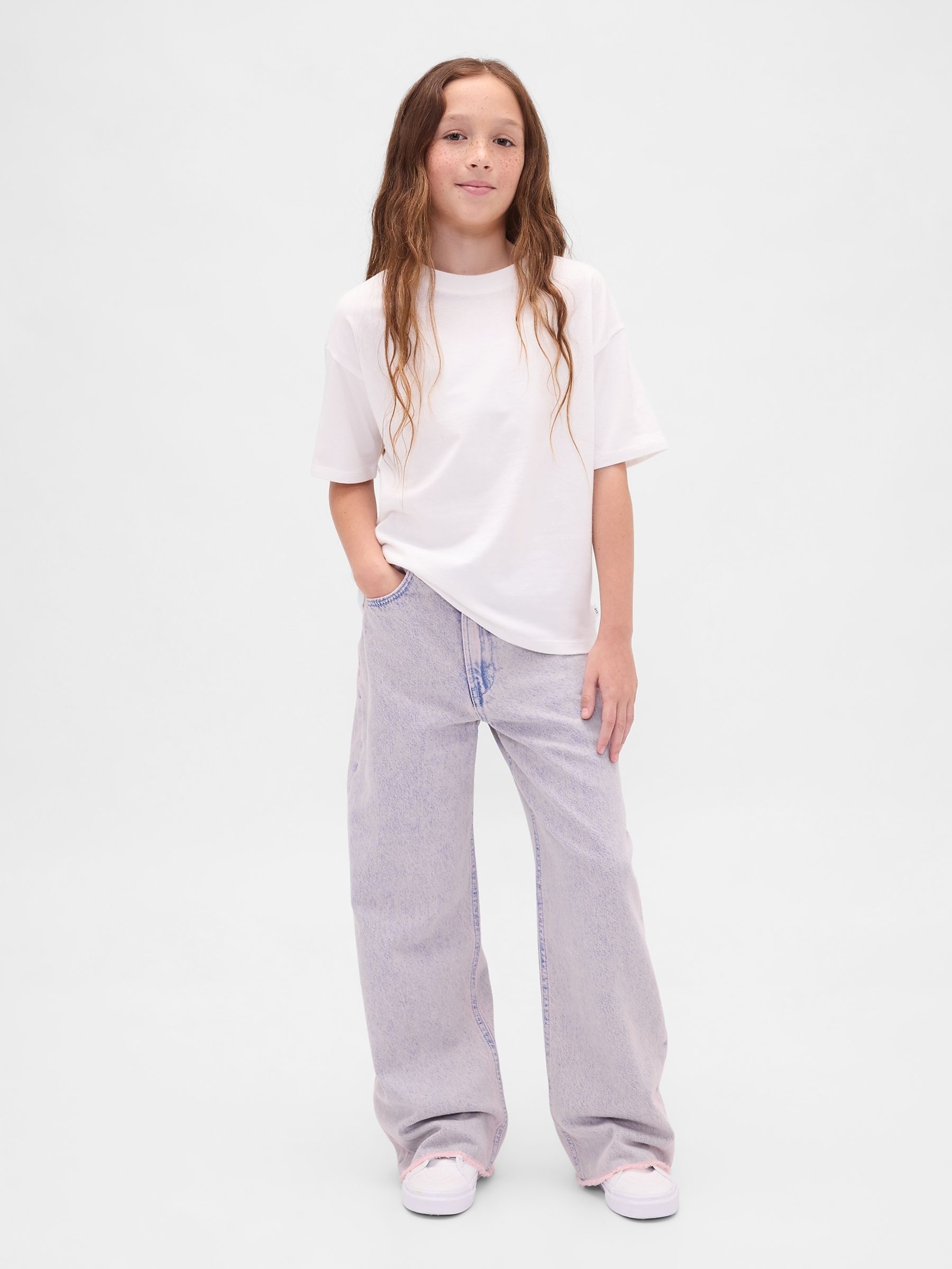 Pink Low Rise Stride Wide-Leg Jeans - Image 3 of 5