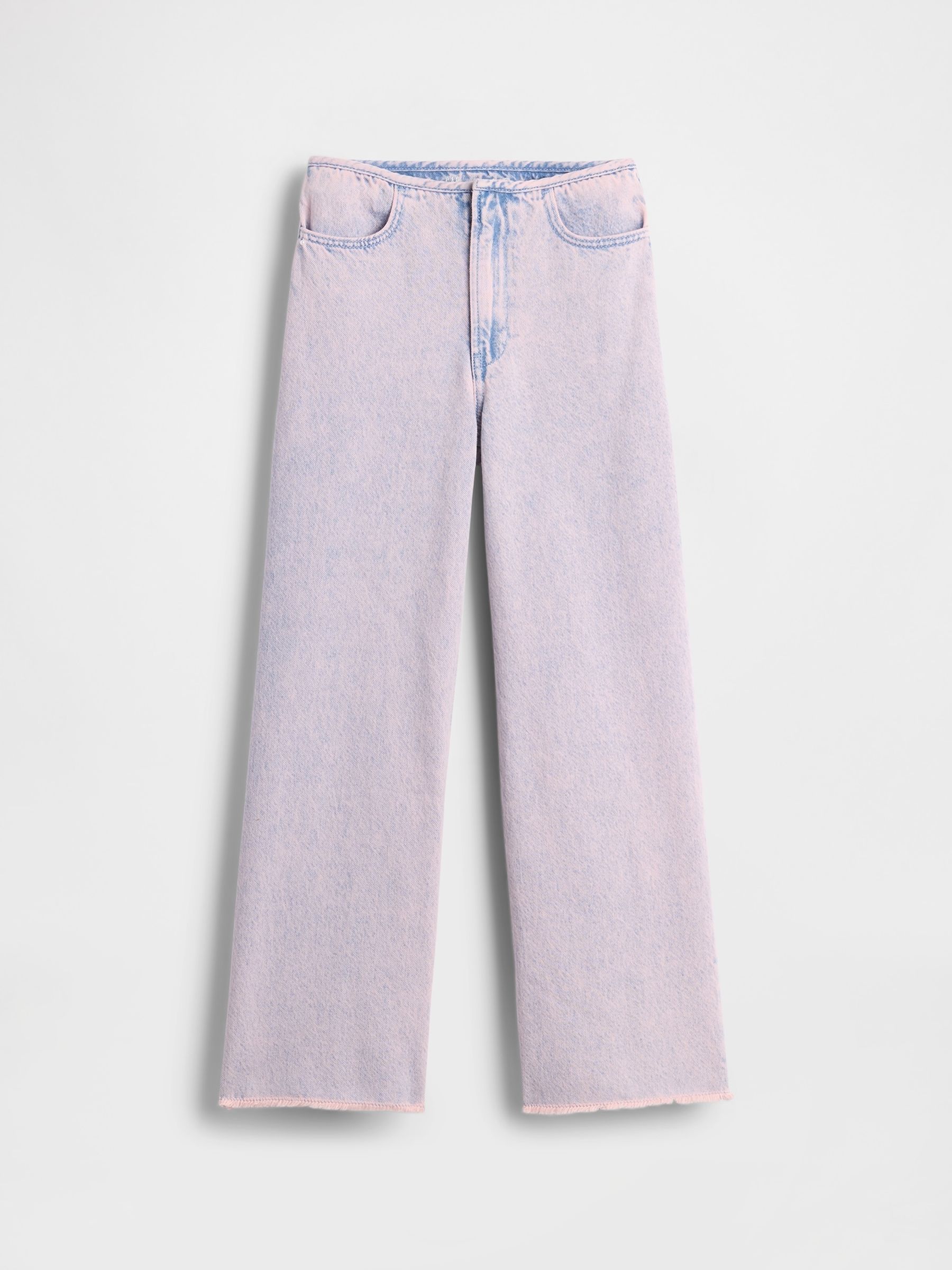 Pink Low Rise Stride Wide-Leg Jeans - Image 4 of 5
