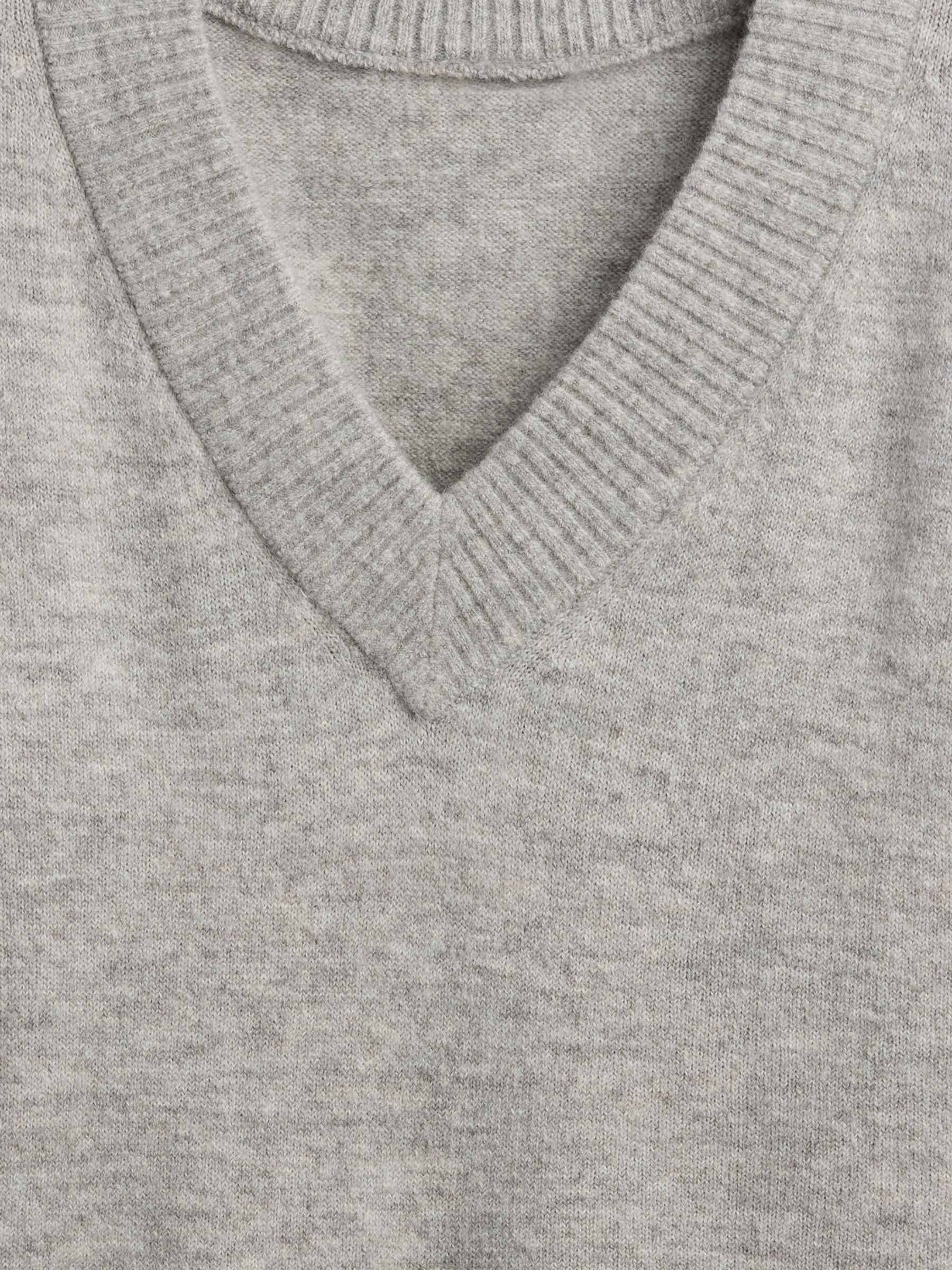 Light Grey V-Neck Sweatshirt - Image 5 of 5