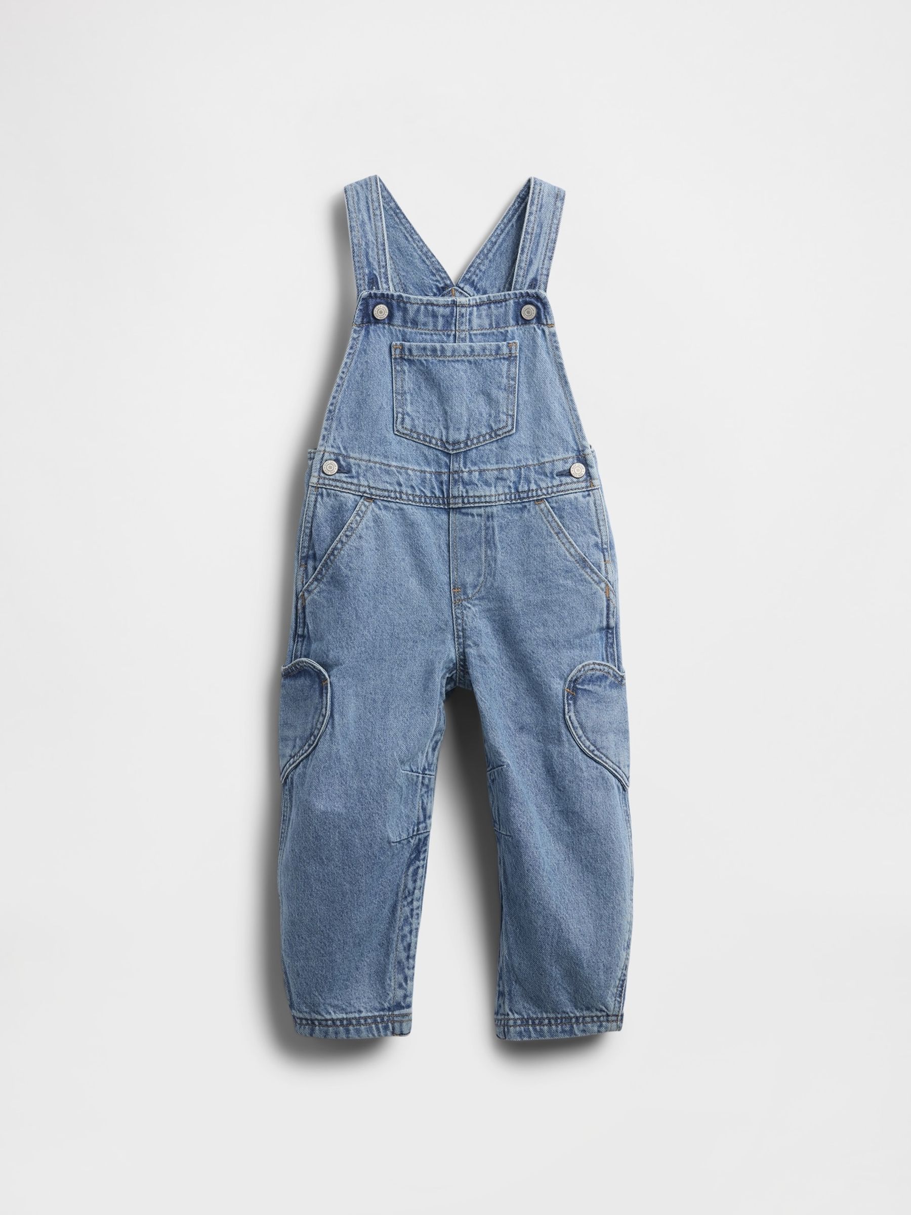 Blue Heart Pocket Horseshoe Dungarees (6mths-5yrs) - Image 2 of 3