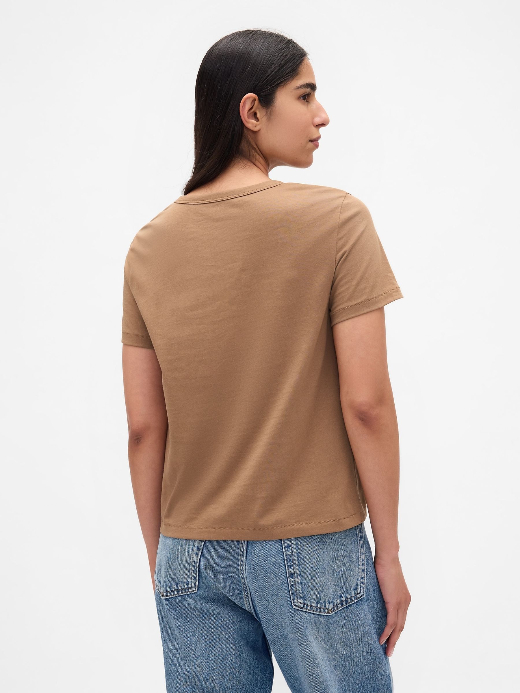 Brown Cotton VintageSoft T-Shirt - Image 2 of 4
