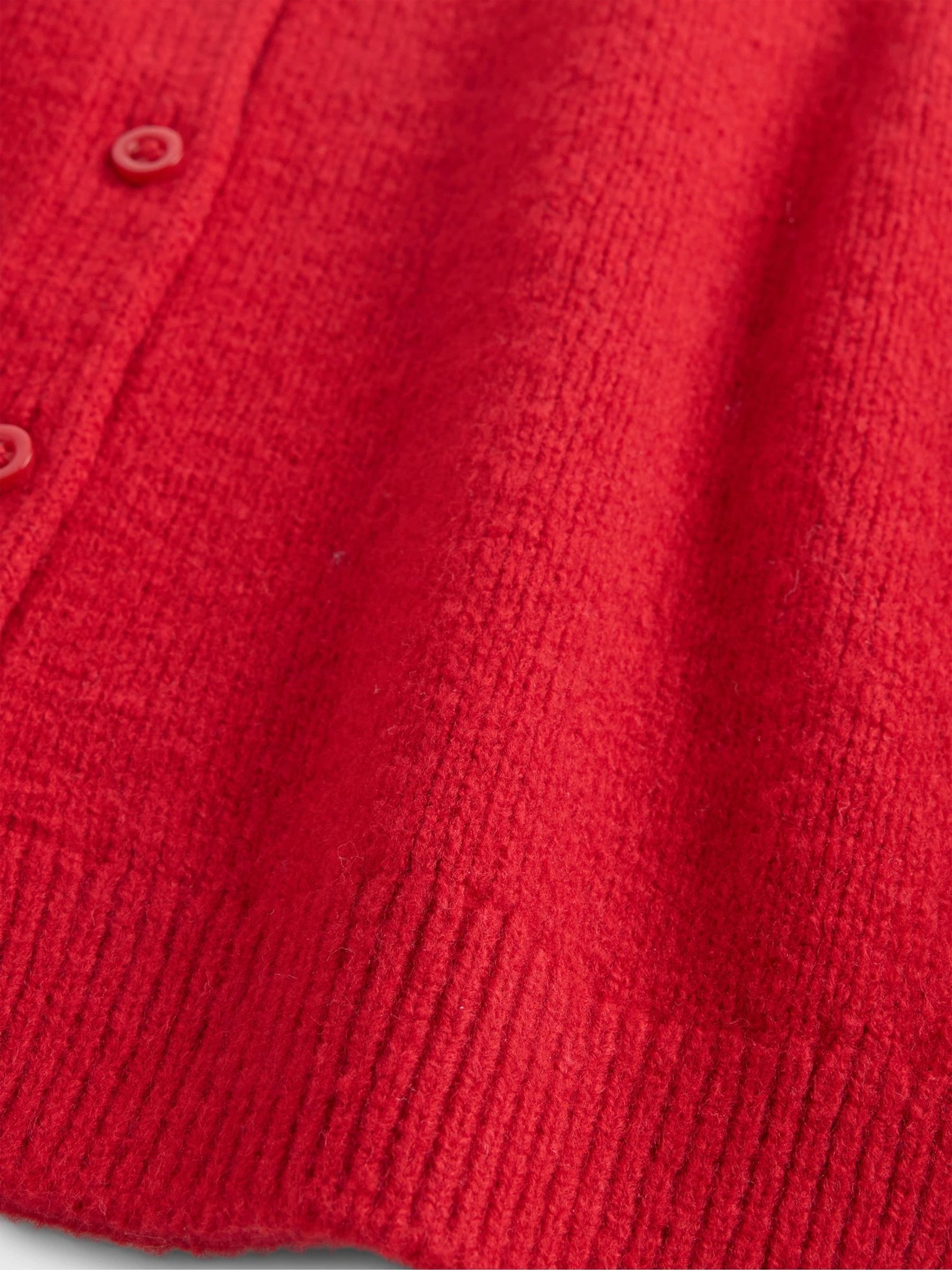 Red Cashsoft Cardigan (6mths-5yrs) - Image 4 of 4