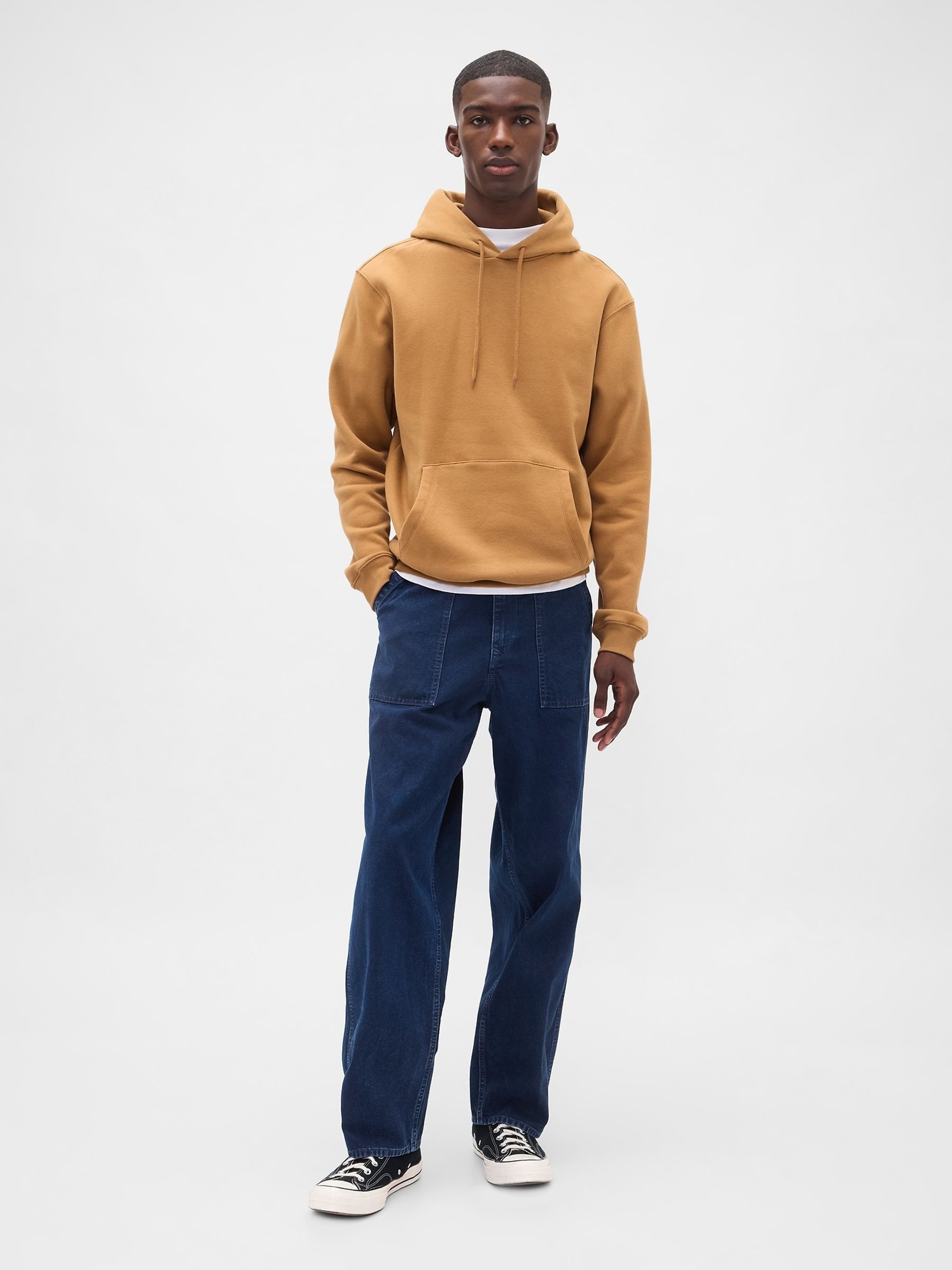 Blue Canvas Baggy Trouser Jeans - Image 5 of 5