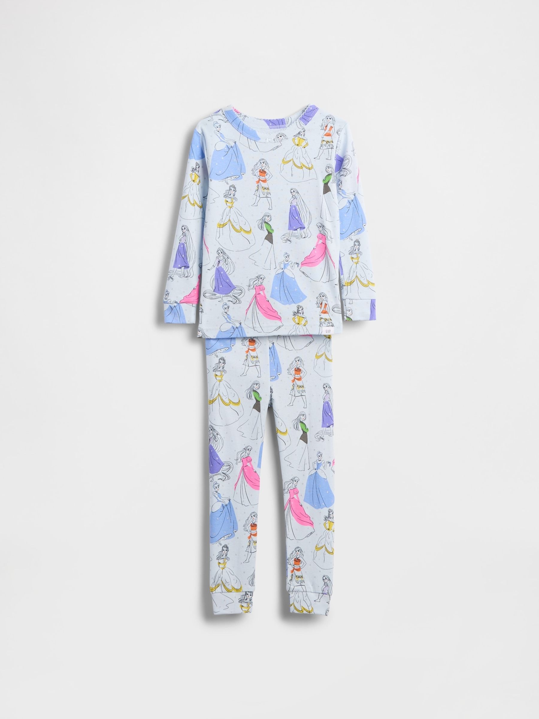 Blue Princess Disney Brushed Cotton Pyjamas Set (6mths-5yrs) - Image 1 of 2