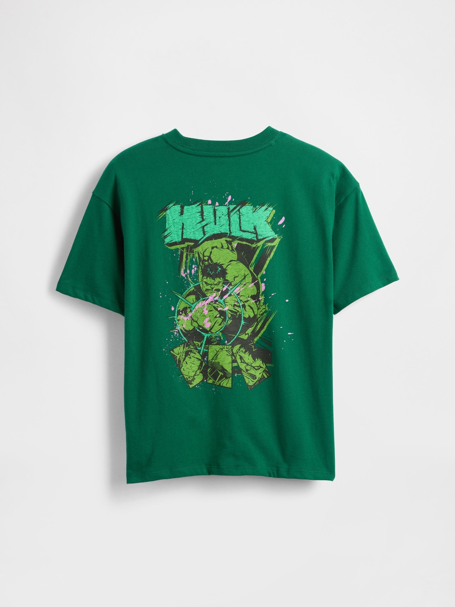 Green Marvel Relaxed Graphic T-Shirt - Image 2 of 6