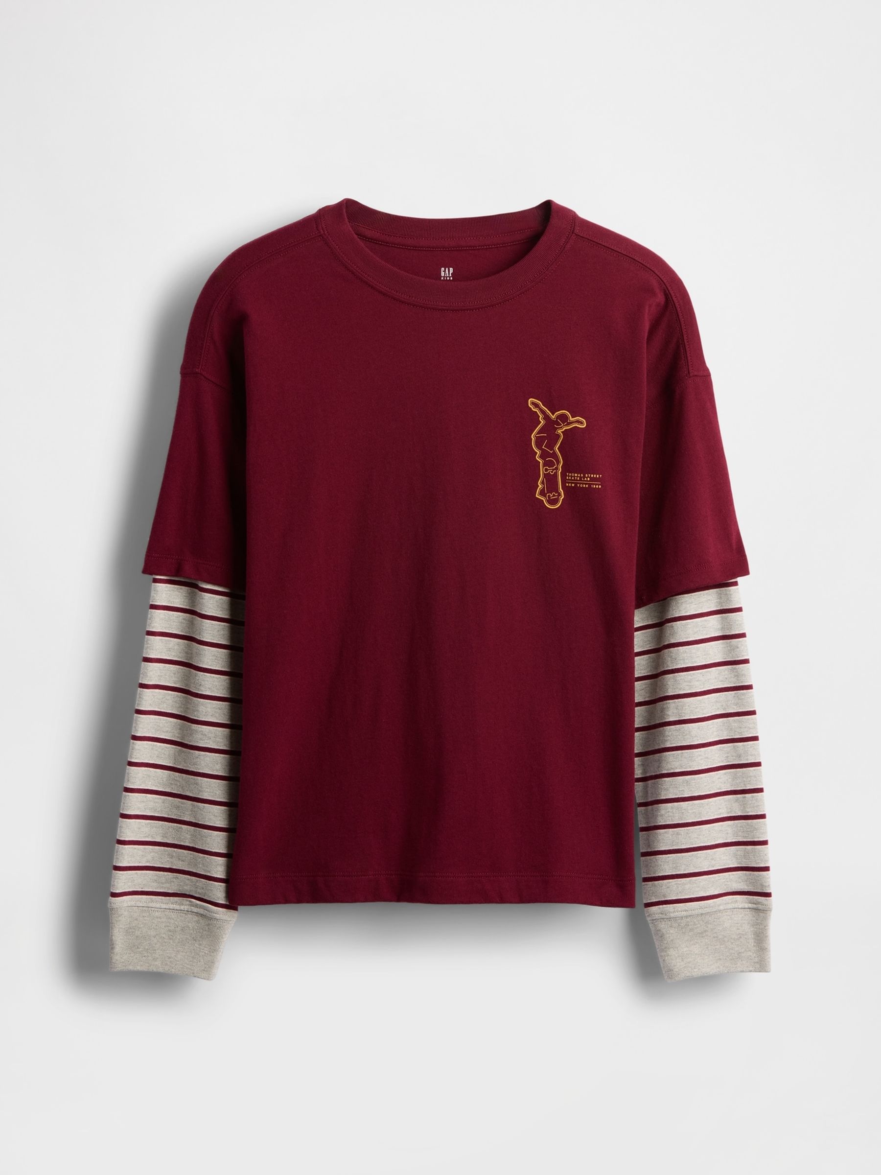 Red 2-in-1 Graphic T-Shirt (4-13yrs) - Image 1 of 2 Red 2-in-1 Graphic T-Shirt (4-13yrs) - Image 1 of 2
