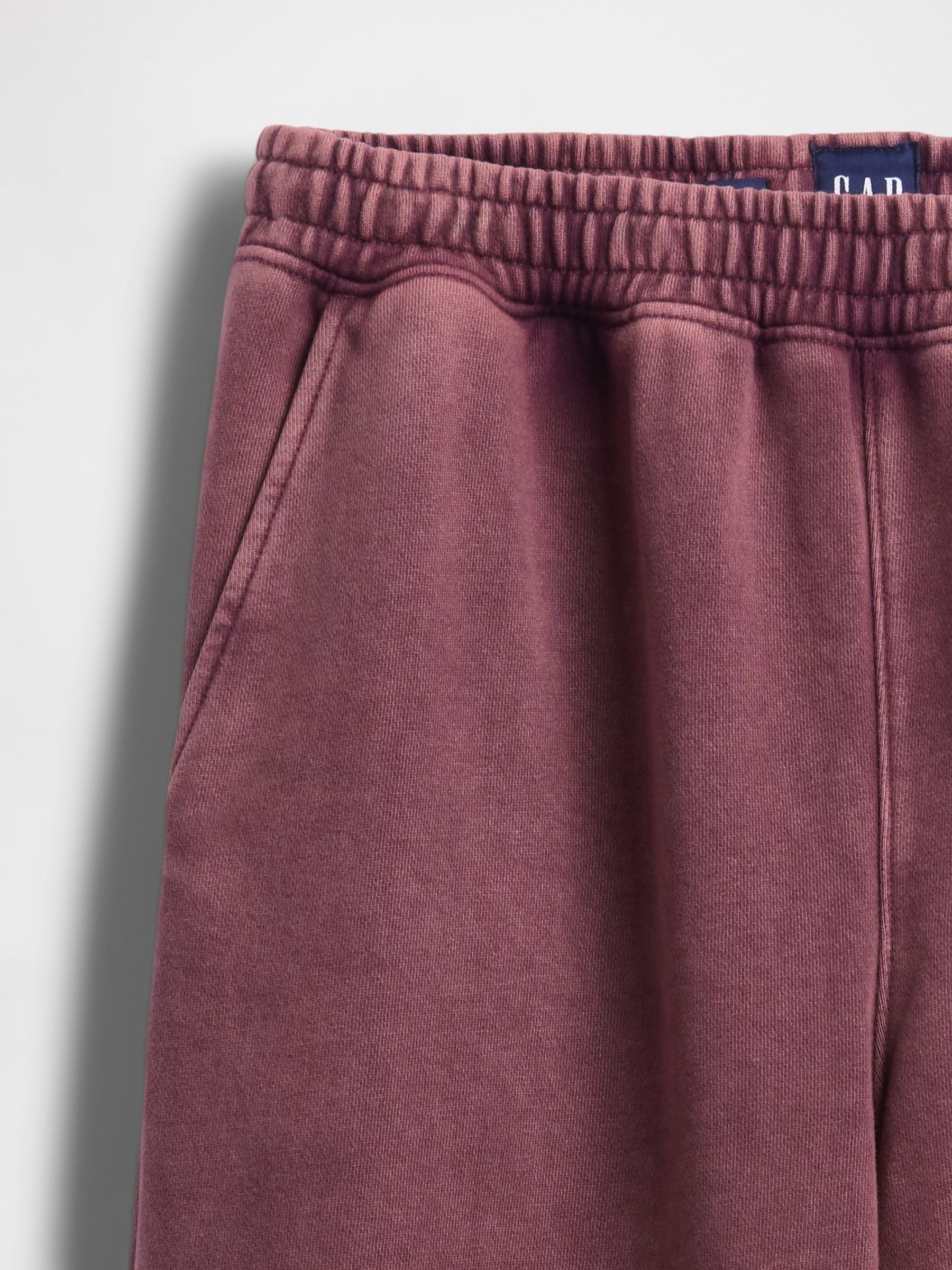 Washed Red Heavyweight Relaxed Joggers - Image 5 of 5