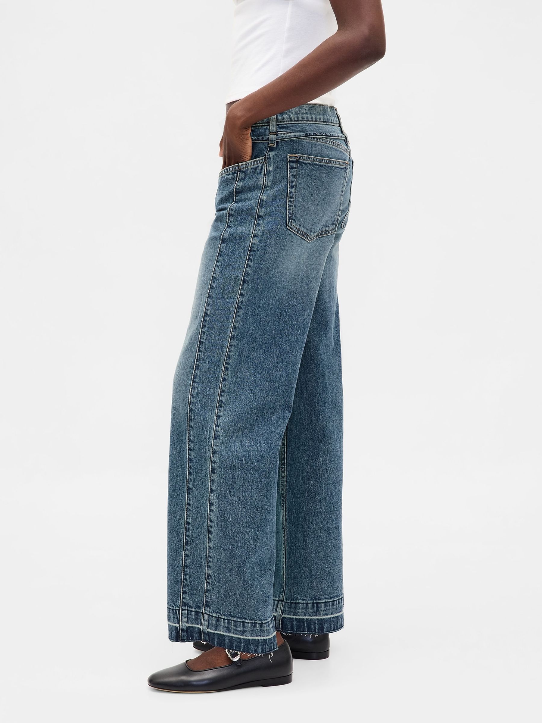 Blue Low Waisted '90s Loose Jeans - Image 3 of 6