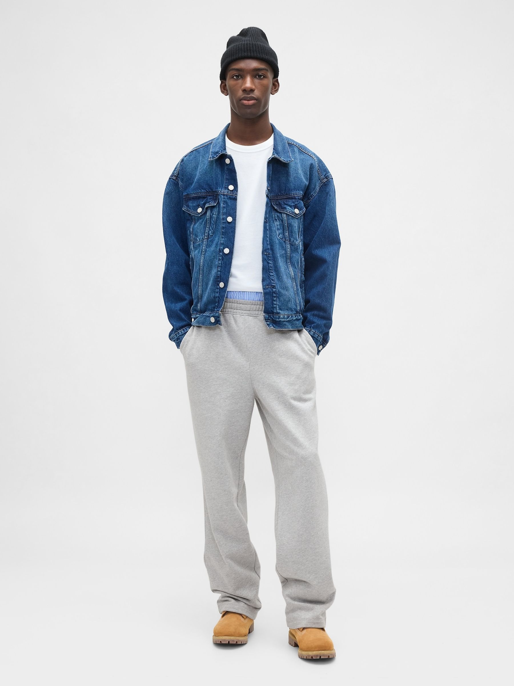 Grey Heavyweight Relaxed Joggers - Image 4 of 5