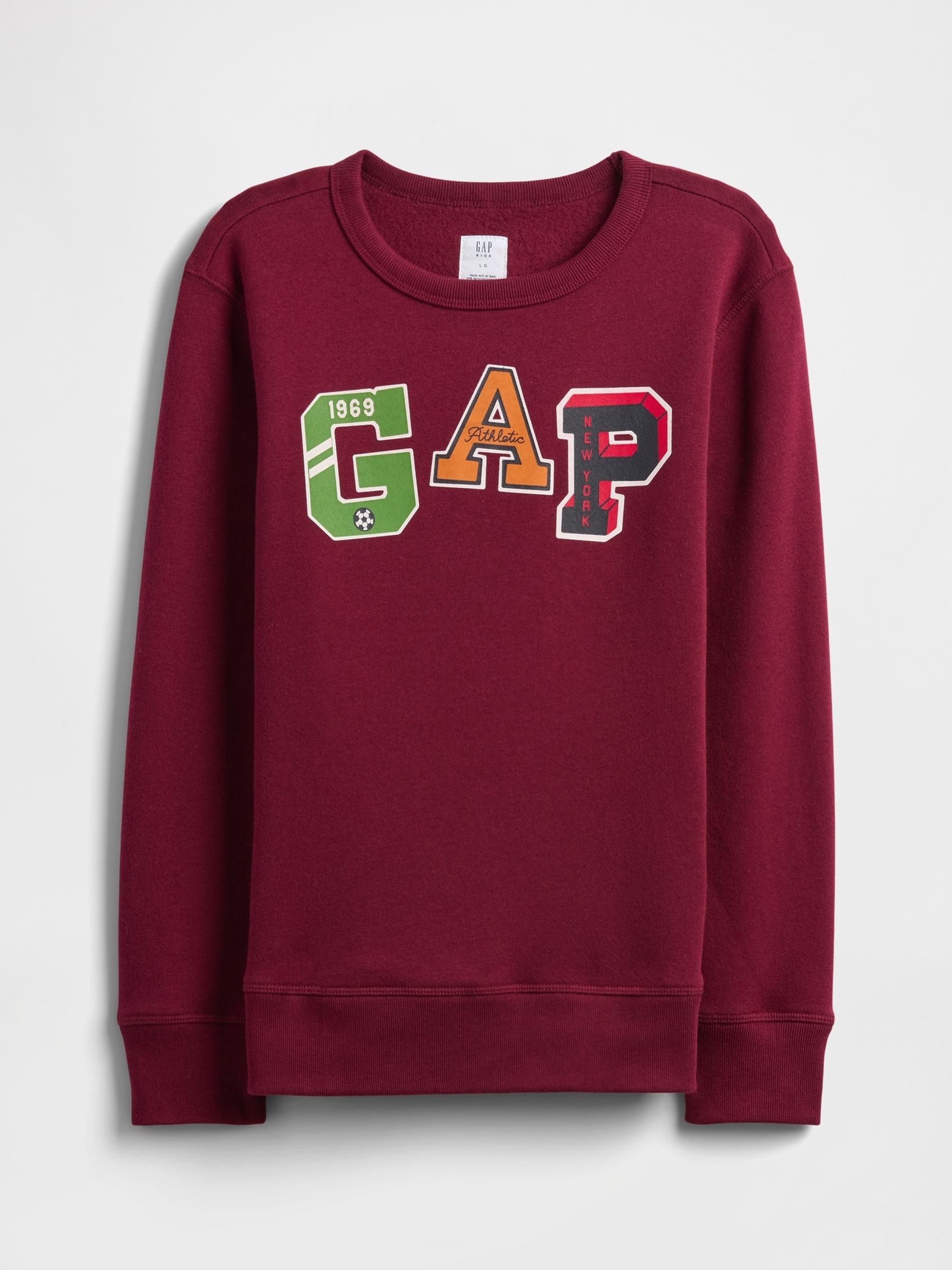 Burgundy Red Logo Sweatshirt (4-13yrs) - Image 1 of 3