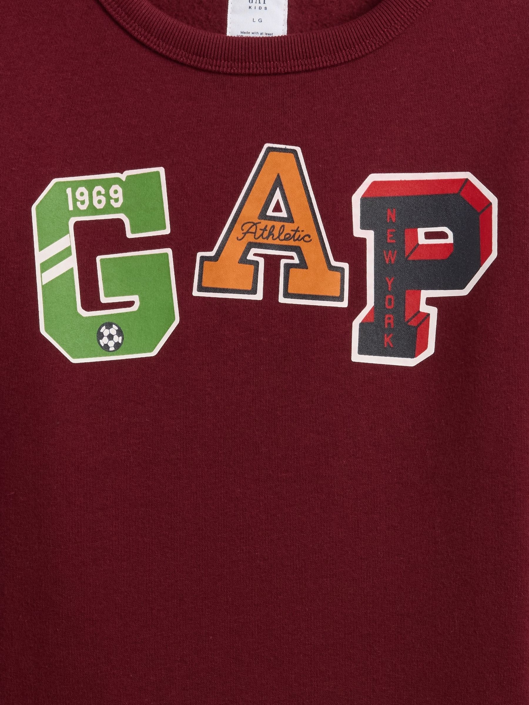 Burgundy Red Logo Sweatshirt (4-13yrs) - Image 3 of 3