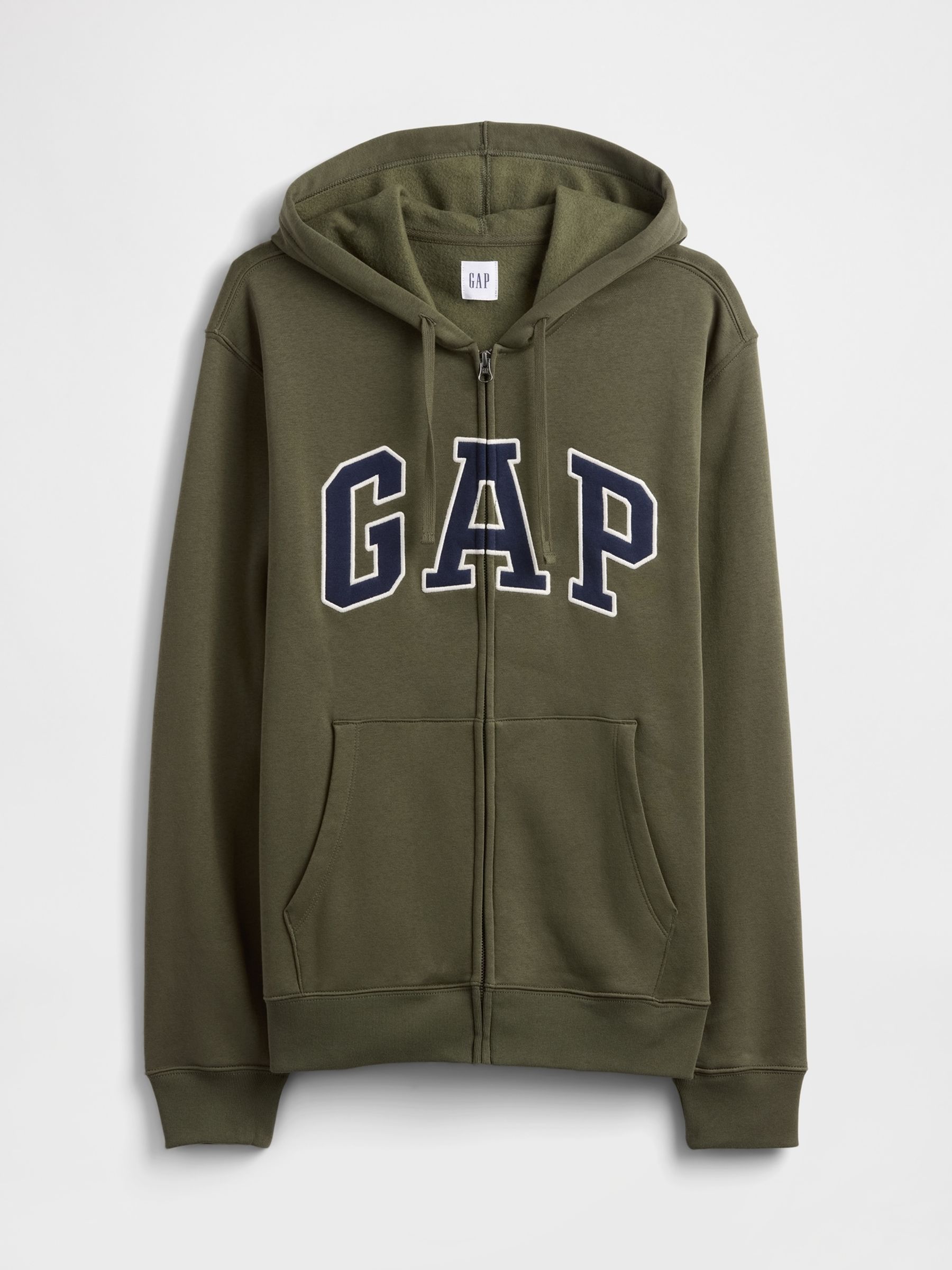 Green Relaxed Logo Zip Hoodie - Image 4 of 4 Green Relaxed Logo Zip Hoodie - Image 4 of 4