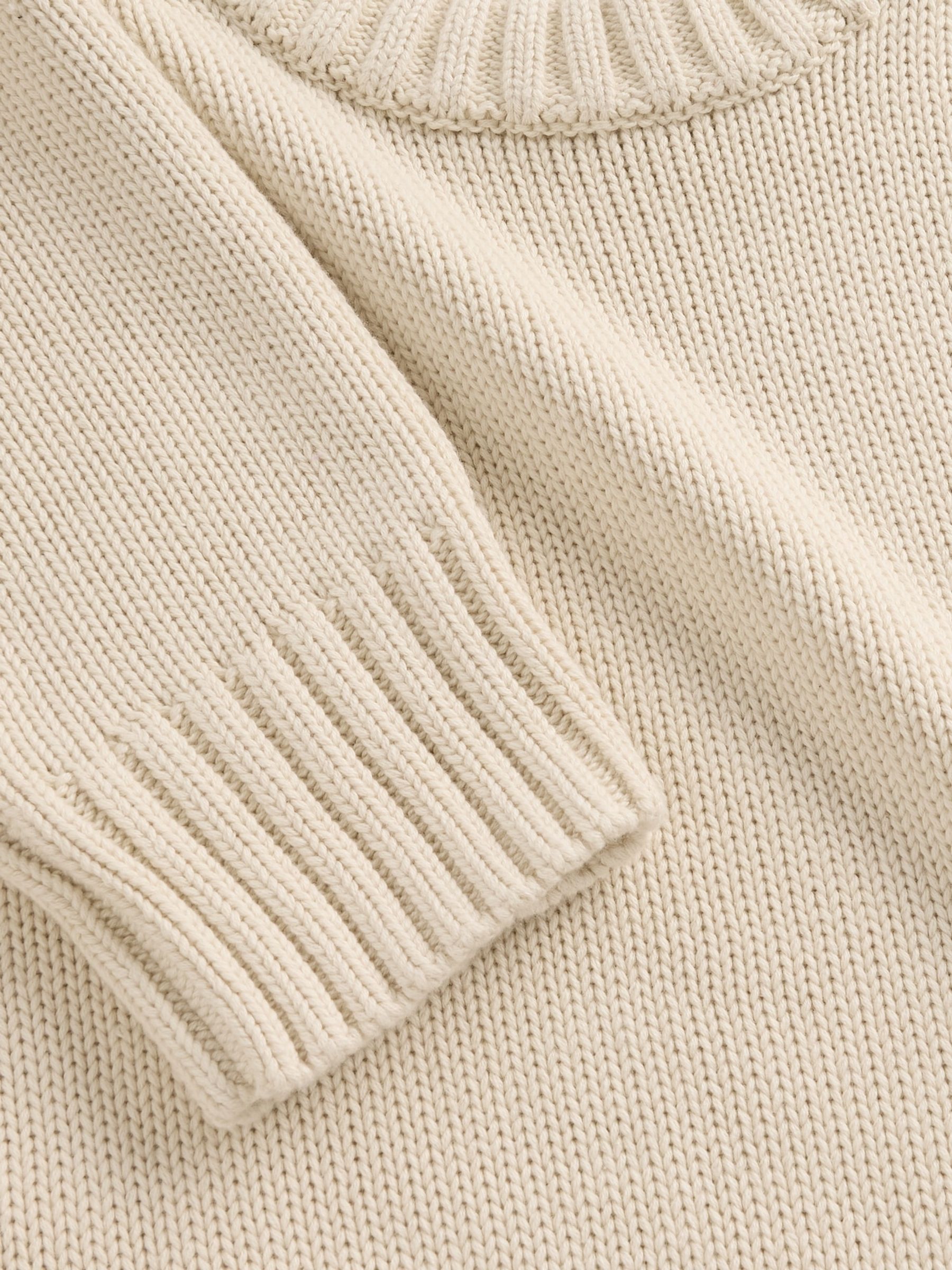 Cream Cotton Oversized Jumper - Image 4 of 4