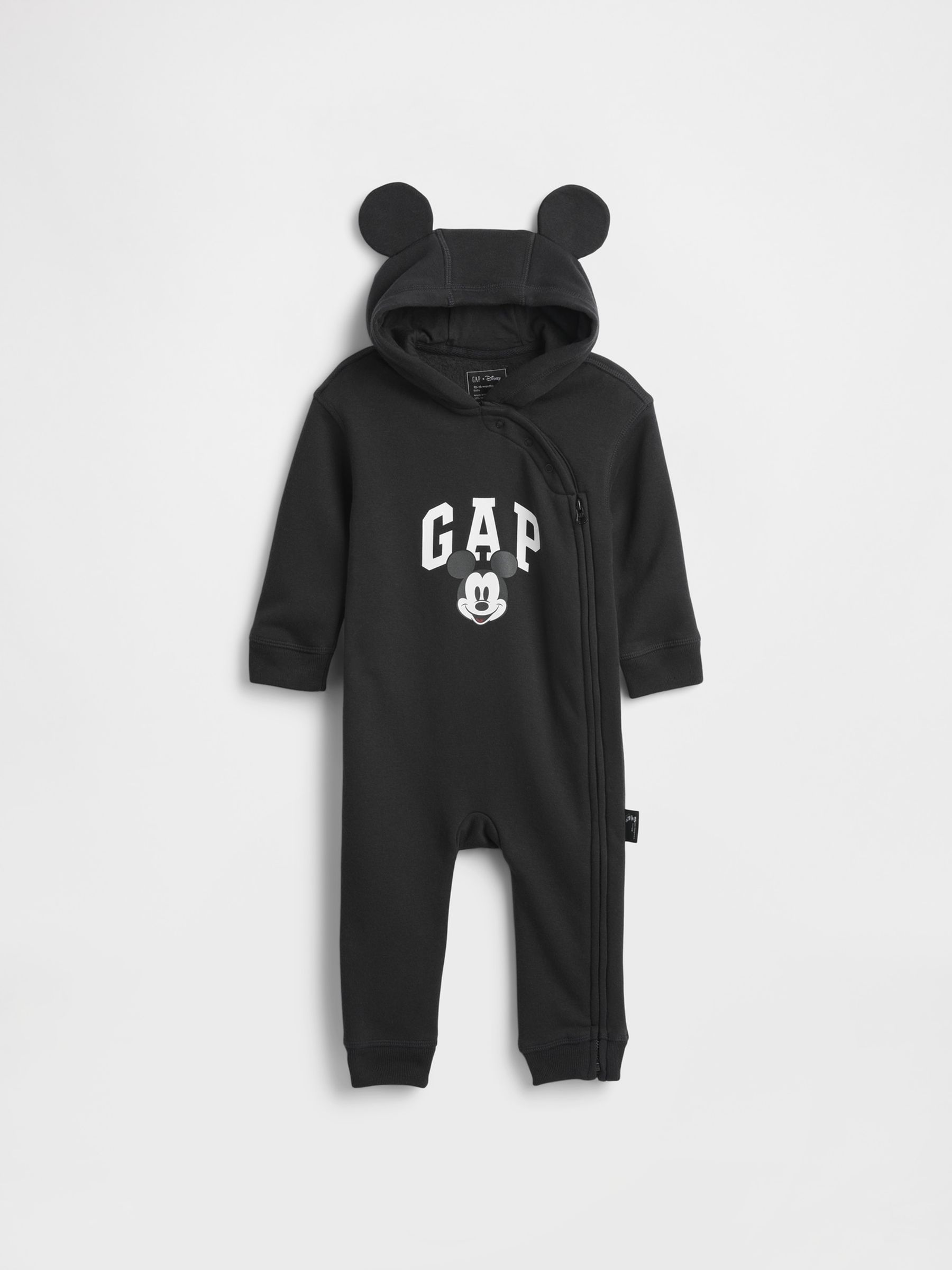 Black Mickey Mouse Disney Logo Sleepsuit - Image 1 of 3