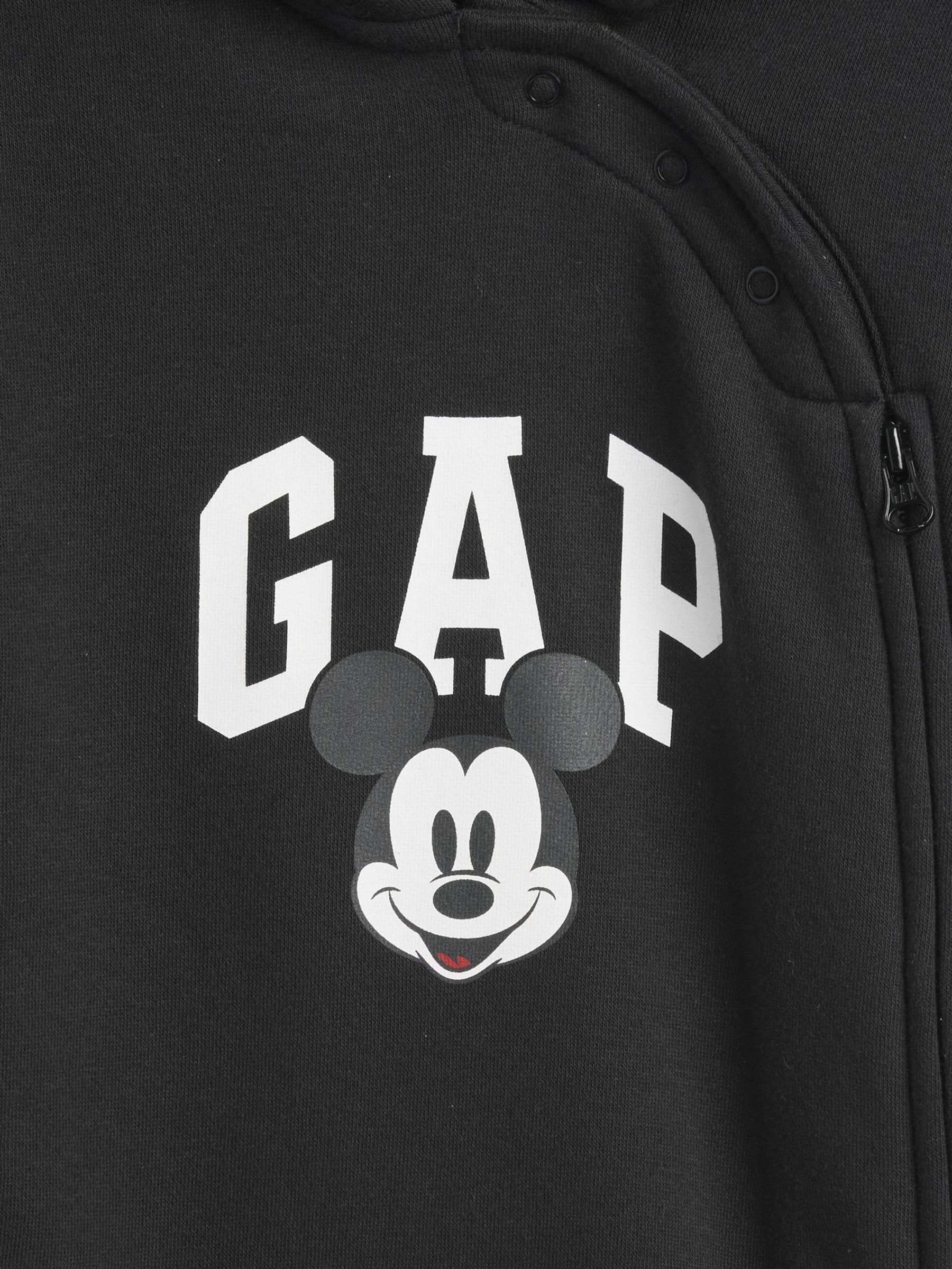Black Mickey Mouse Disney Logo Sleepsuit - Image 3 of 3