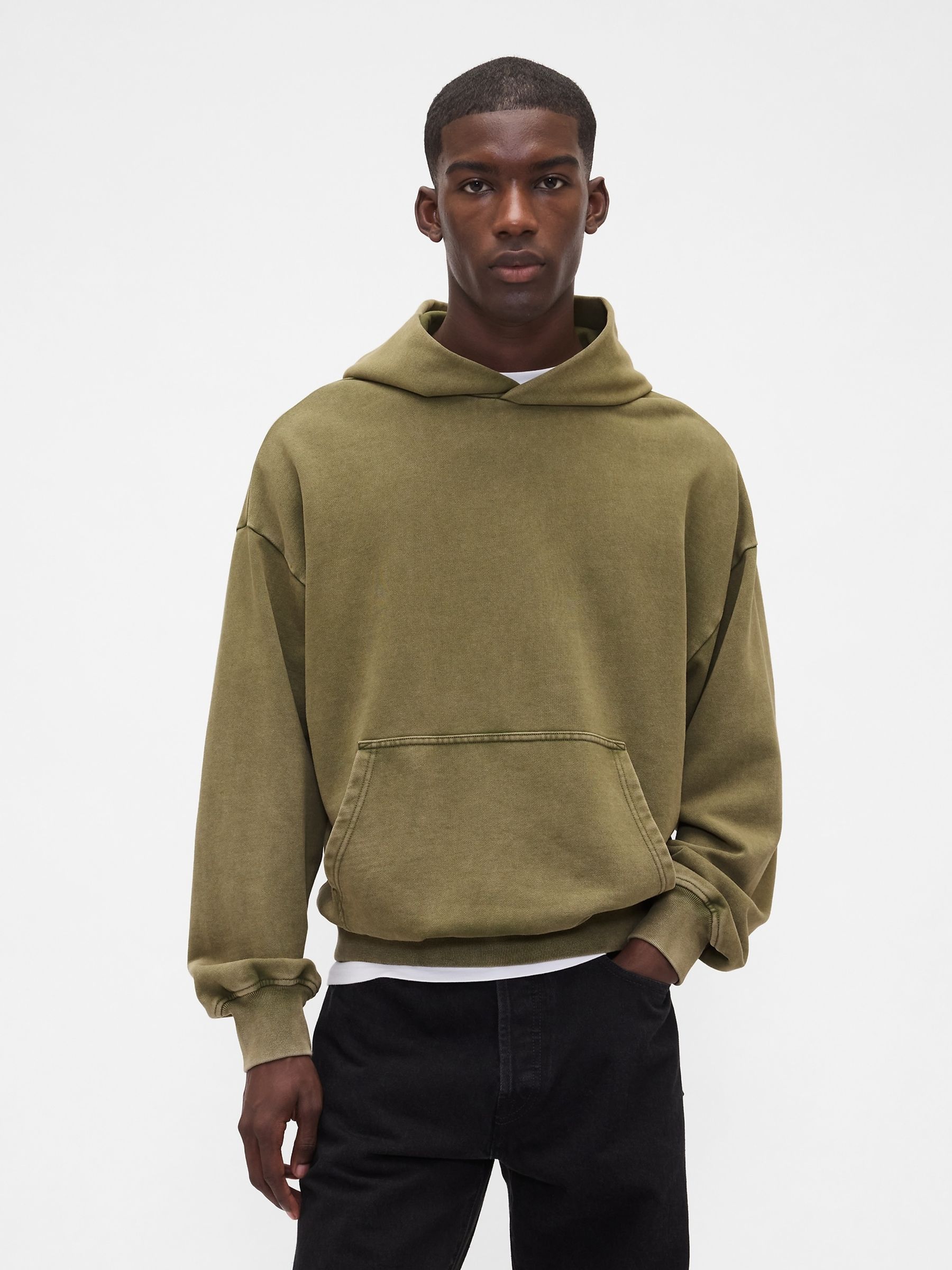 Green Oversized Heavyweight Hoodie - Image 1 of 4