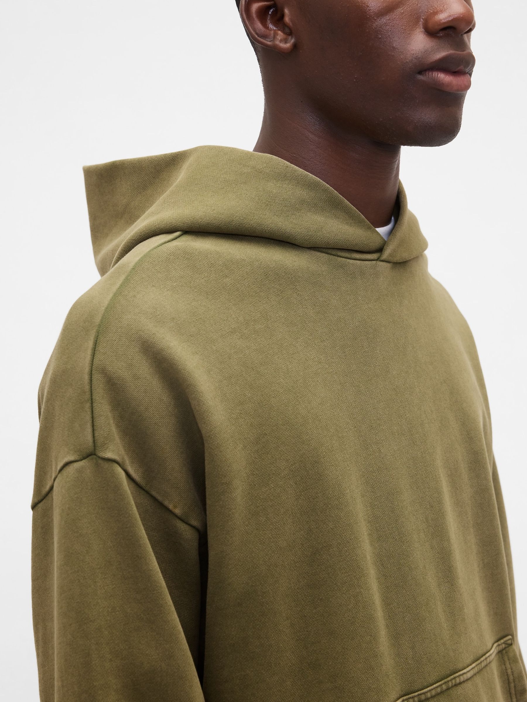 Green Oversized Heavyweight Hoodie - Image 3 of 4