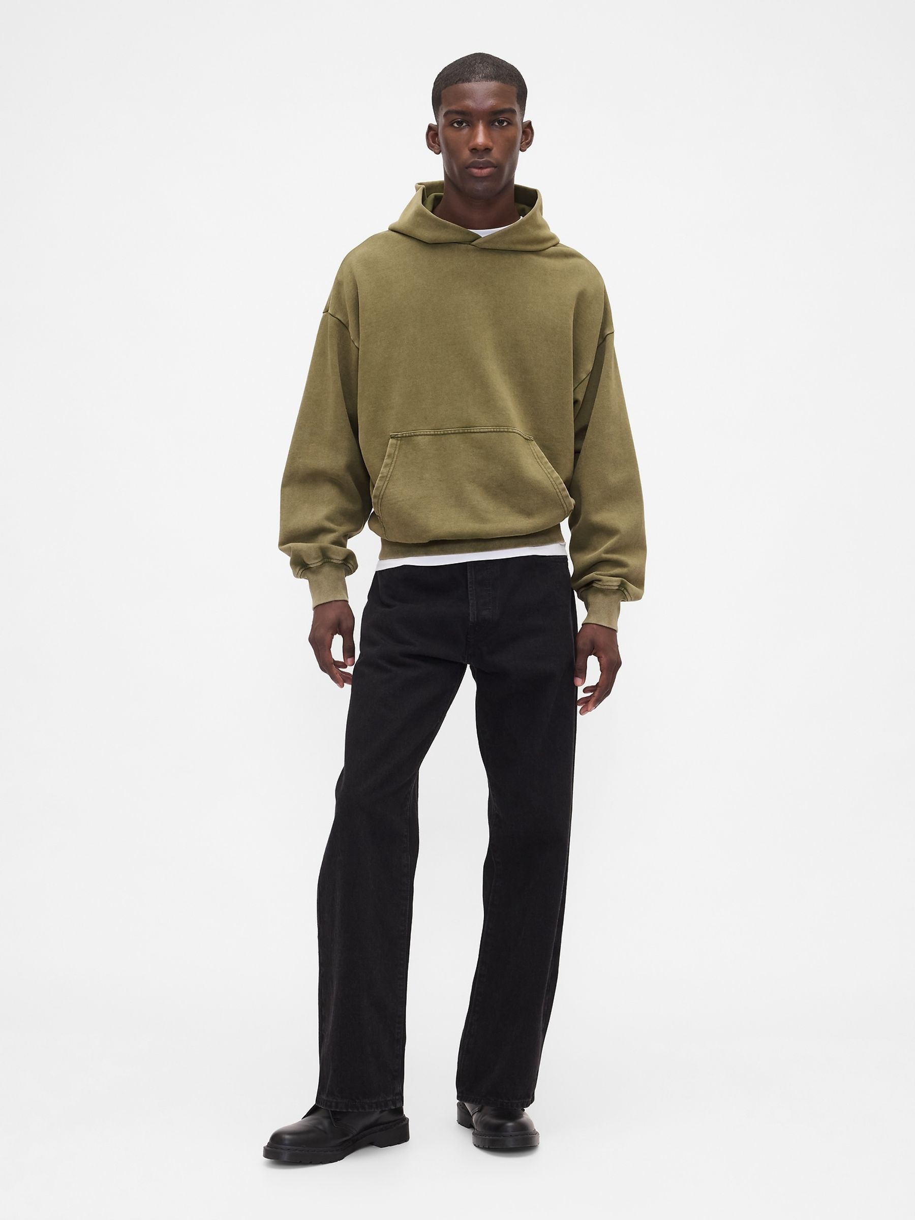 Green Oversized Heavyweight Hoodie - Image 4 of 4