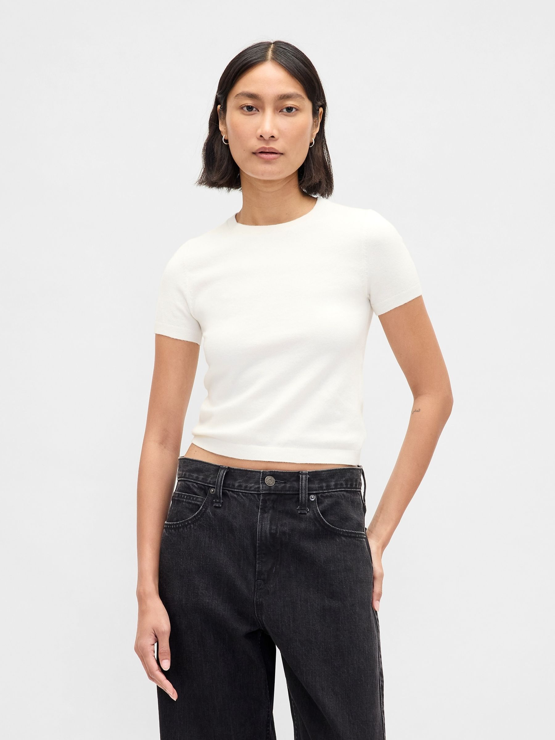 White Soft Touch Stretch T-Shirt - Image 1 of 4