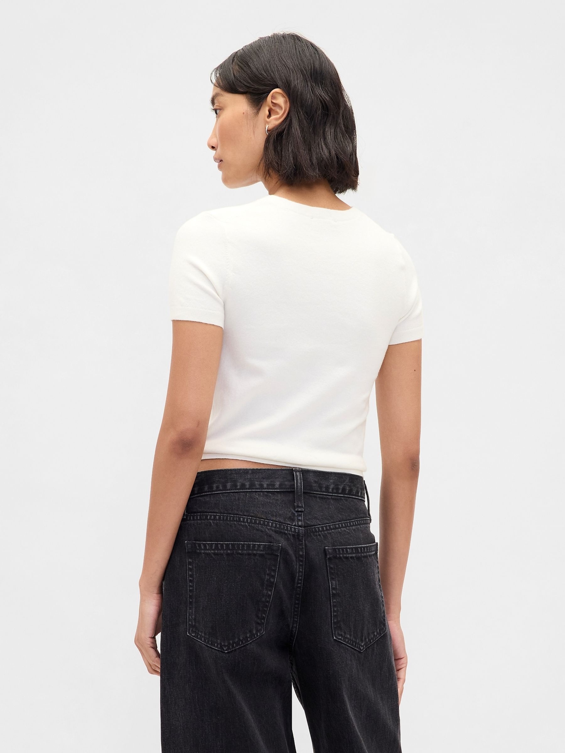 White Soft Touch Stretch T-Shirt - Image 2 of 4