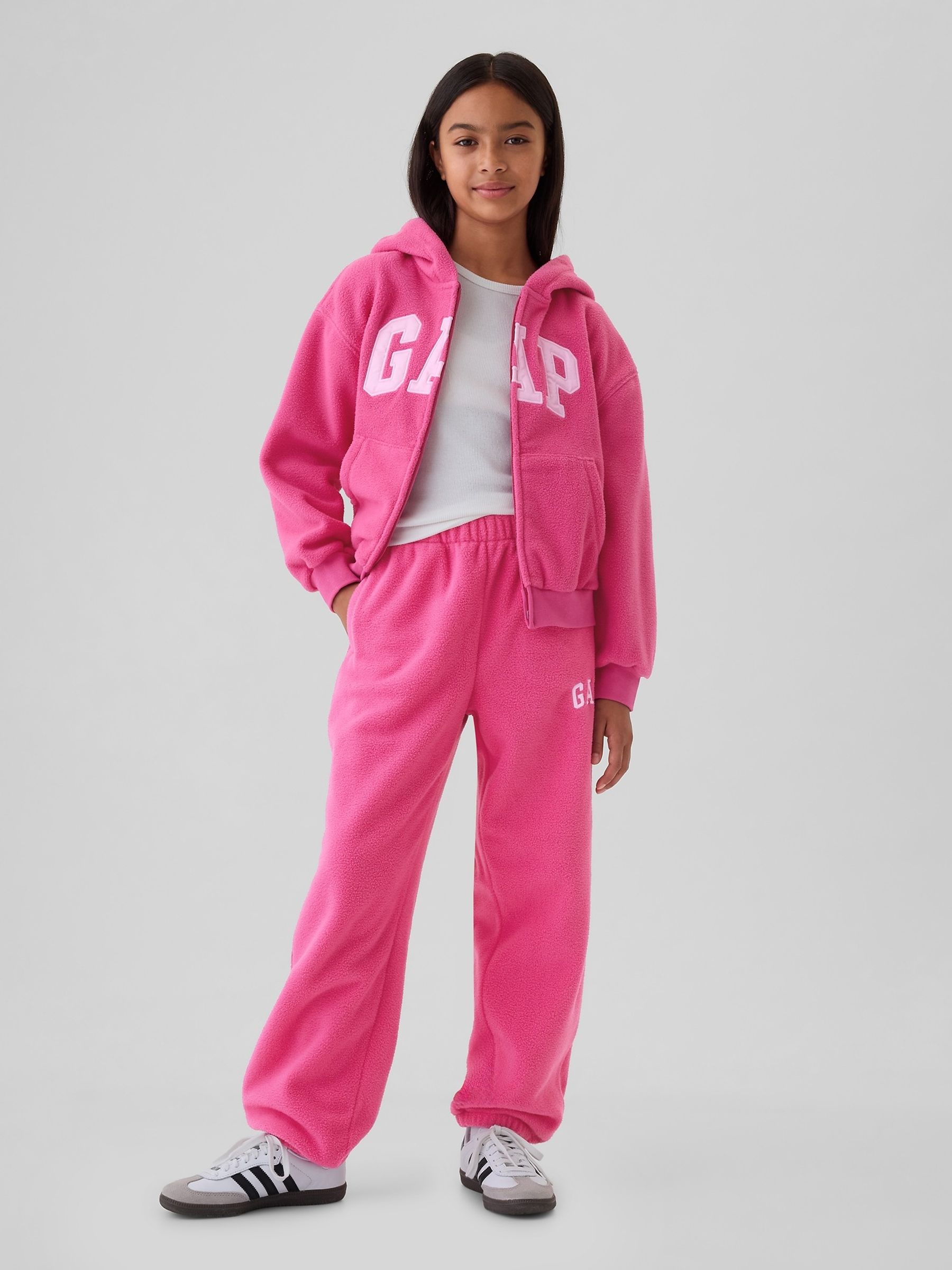 Pink Arch Logo Zip Hoodie (4-13yrs) - Image 3 of 4