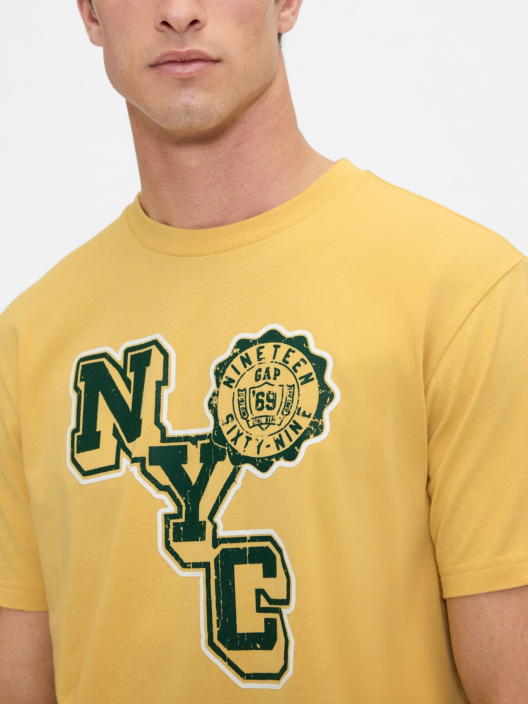 Yellow Everyday Soft Relaxed Graphic T-Shirt - Image 4 of 4 Yellow Everyday Soft Relaxed Graphic T-Shirt - Image 4 of 4