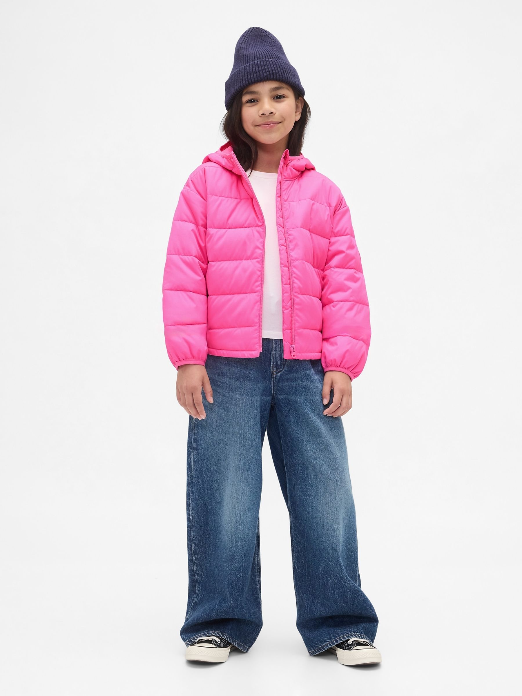 Bright Pink Cold Control Puffer Jacket (4-13yrs) - Image 3 of 5