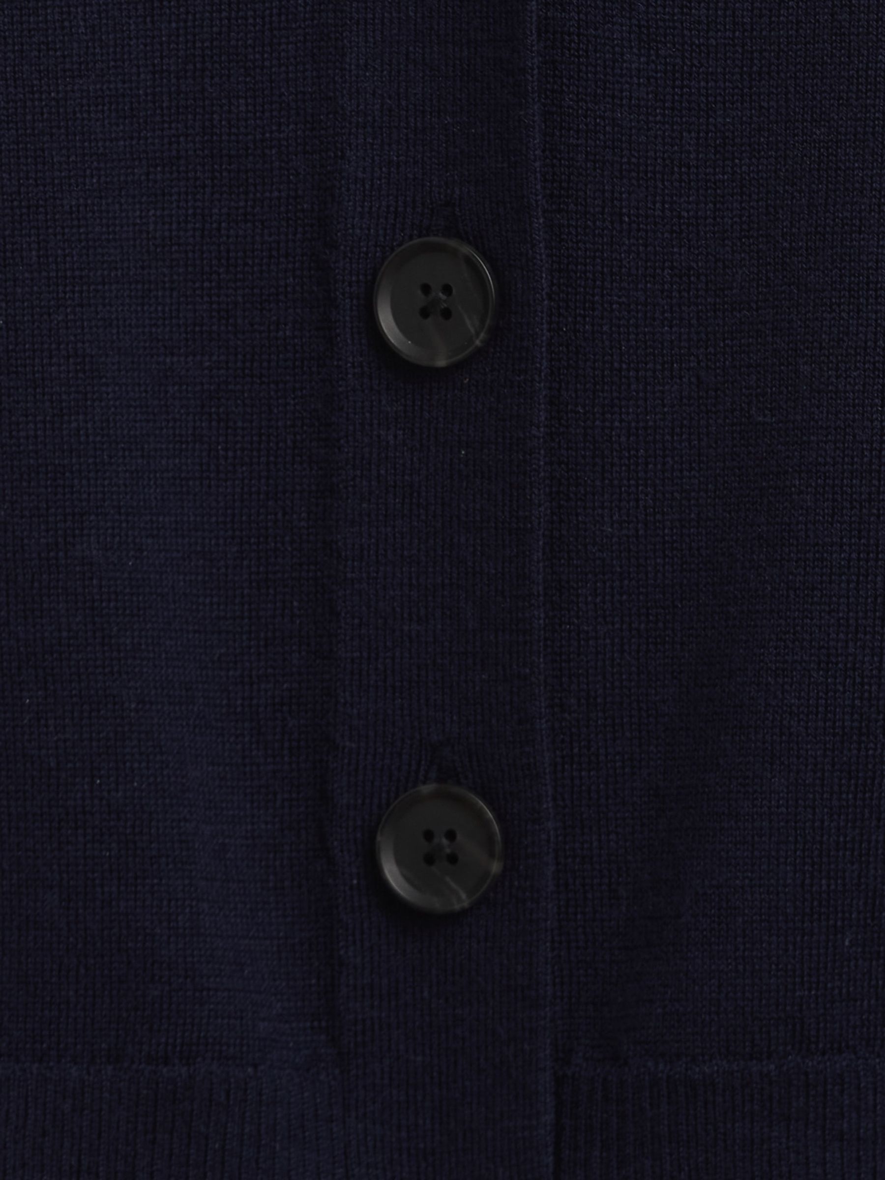 Navy Blue Boyfriend Merino Cardigan - Image 4 of 4 Navy Blue Boyfriend Merino Cardigan - Image 4 of 4