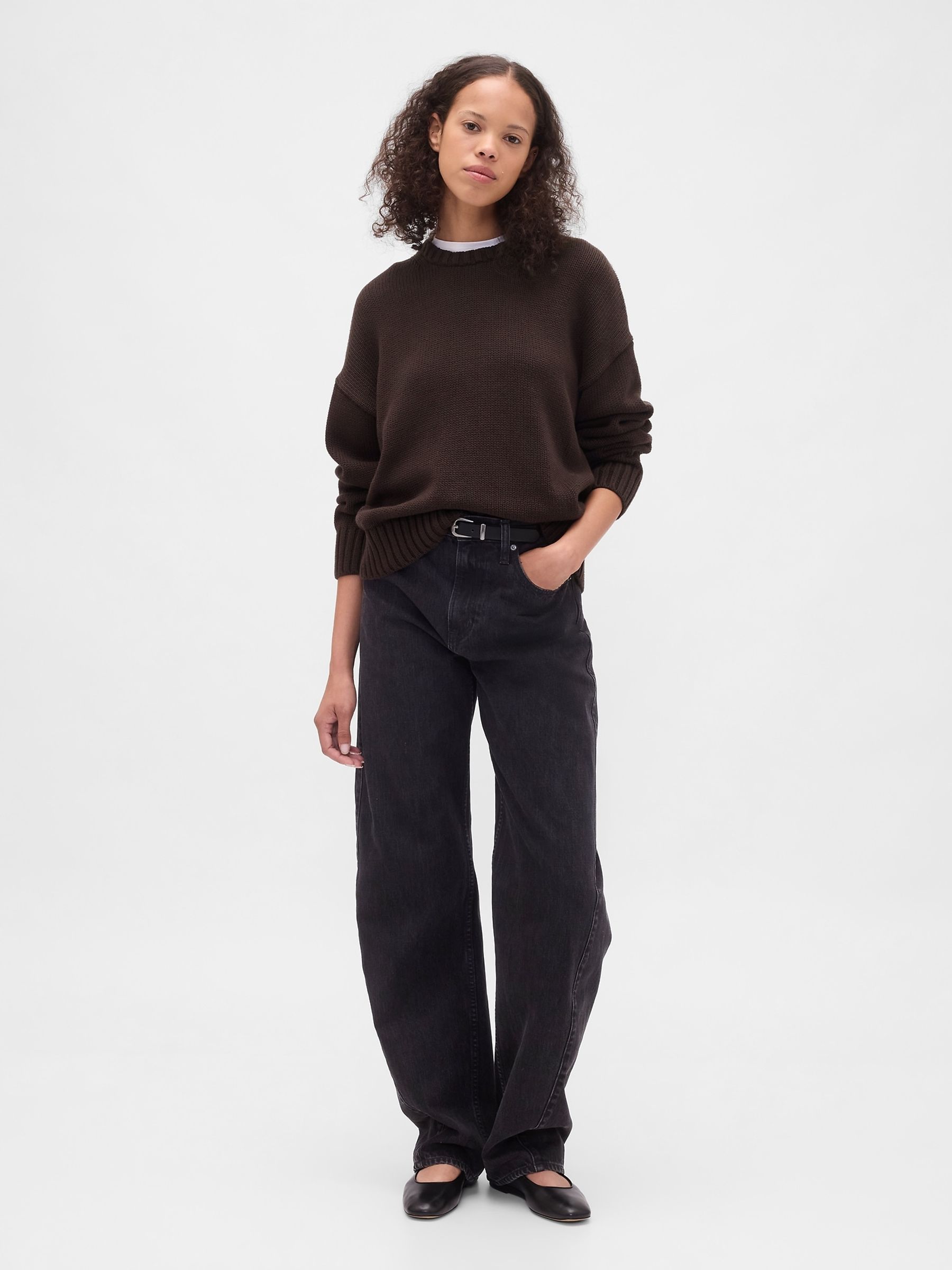 Brown Relaxed Sweatshirt - Image 3 of 4