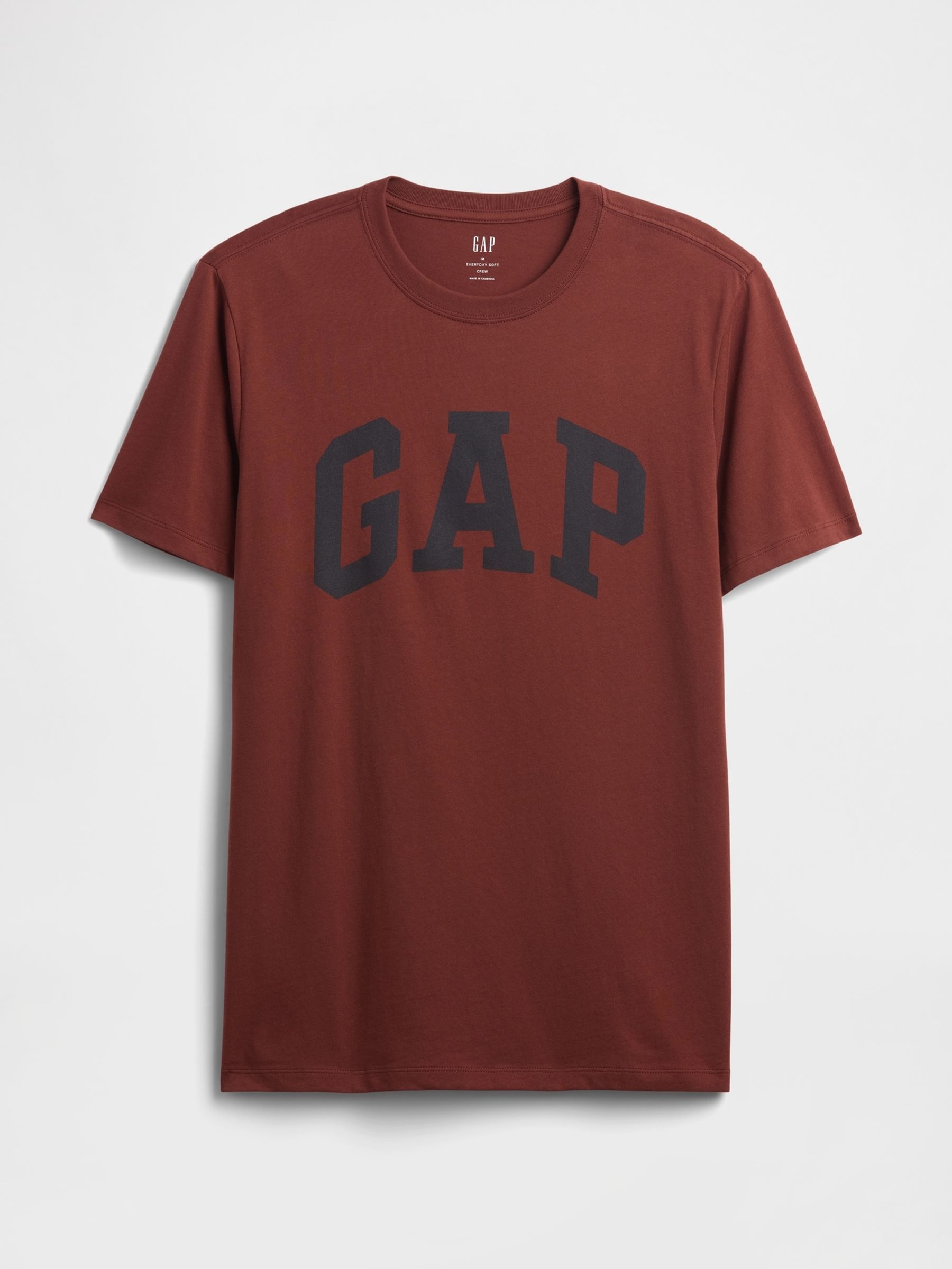 Brown Everyday Soft Logo Crew Neck T-Shirt - Image 4 of 5