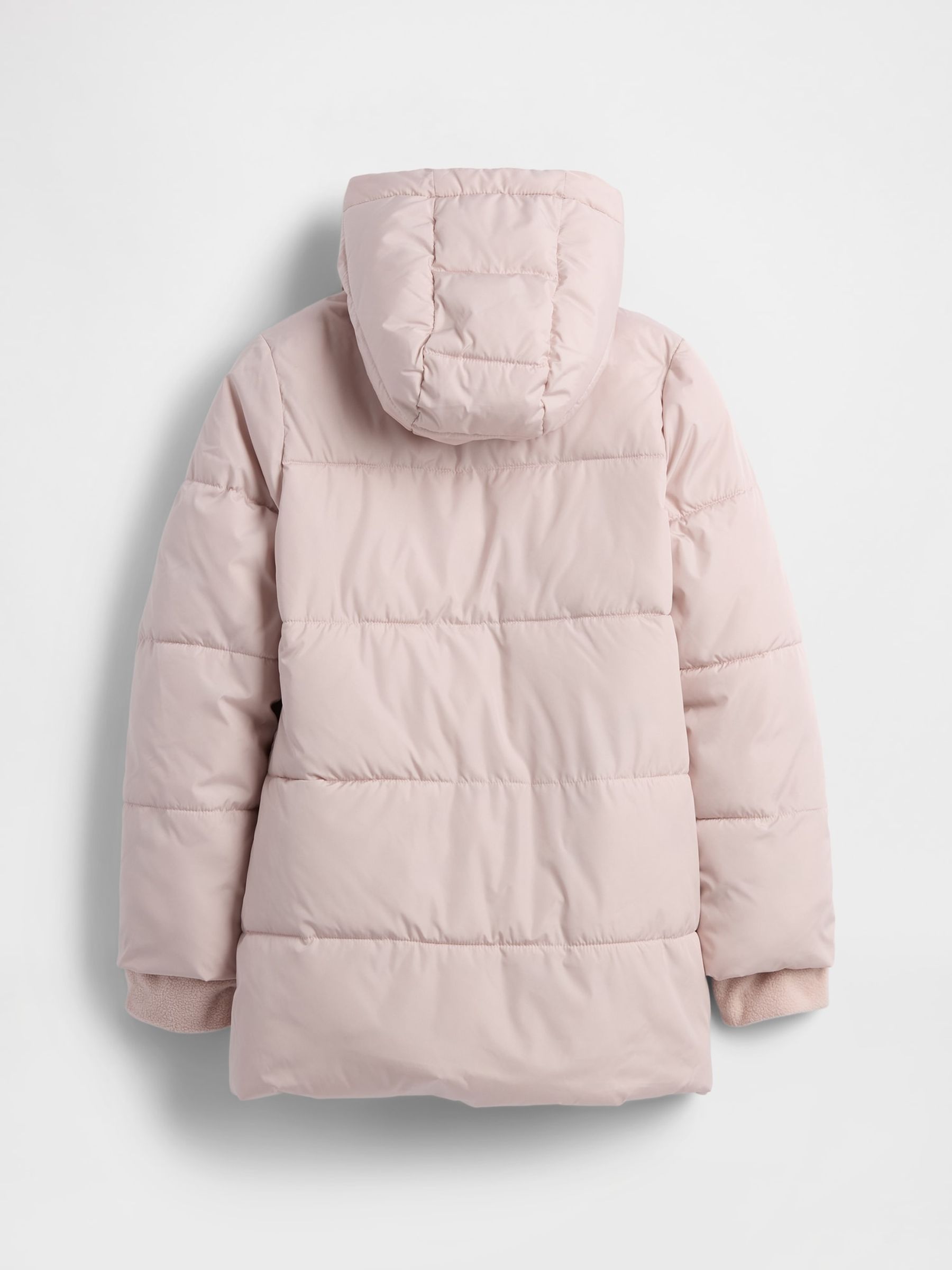 Pink Longline Warmest Puffer Jacket (4-13yrs) - Image 2 of 3