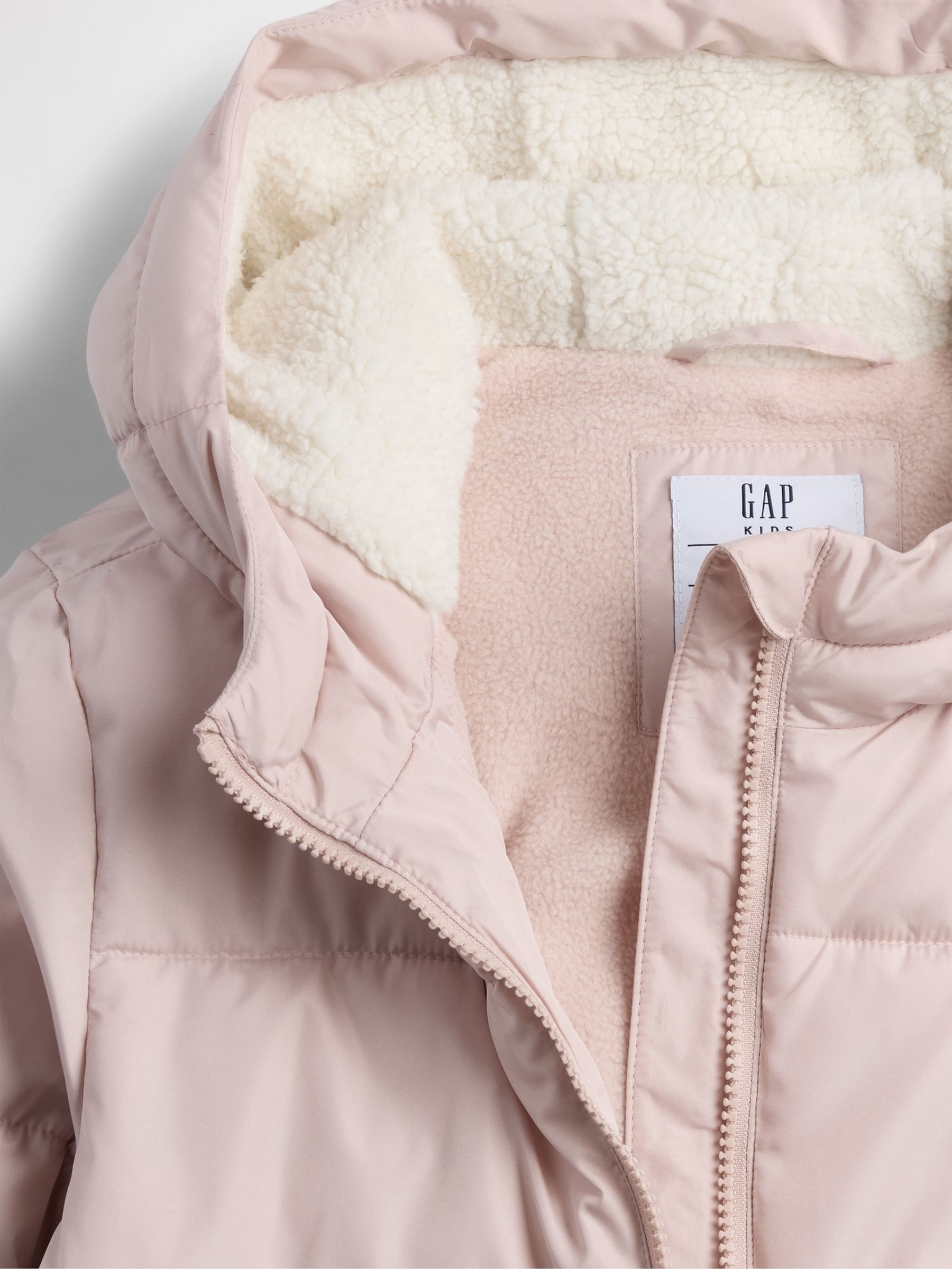 Pink Longline Warmest Puffer Jacket (4-13yrs) - Image 3 of 3