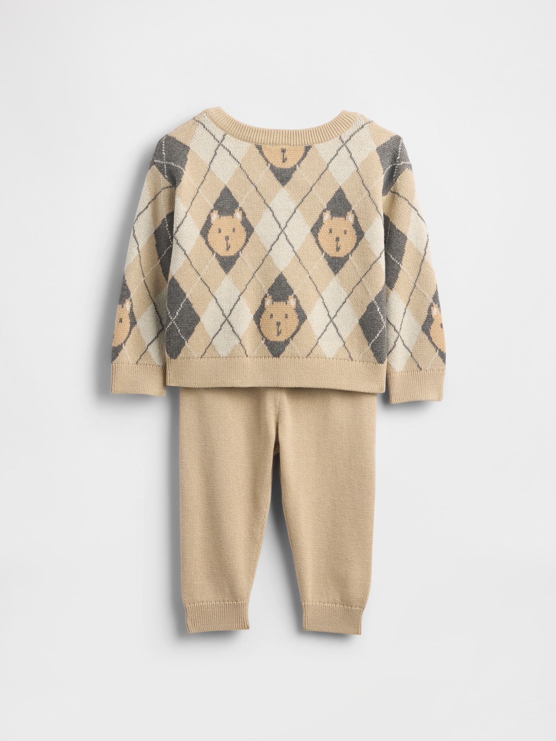 Beige Brannan Bear Sweatshirt Set (Newborn-24mths) - Image 2 of 2