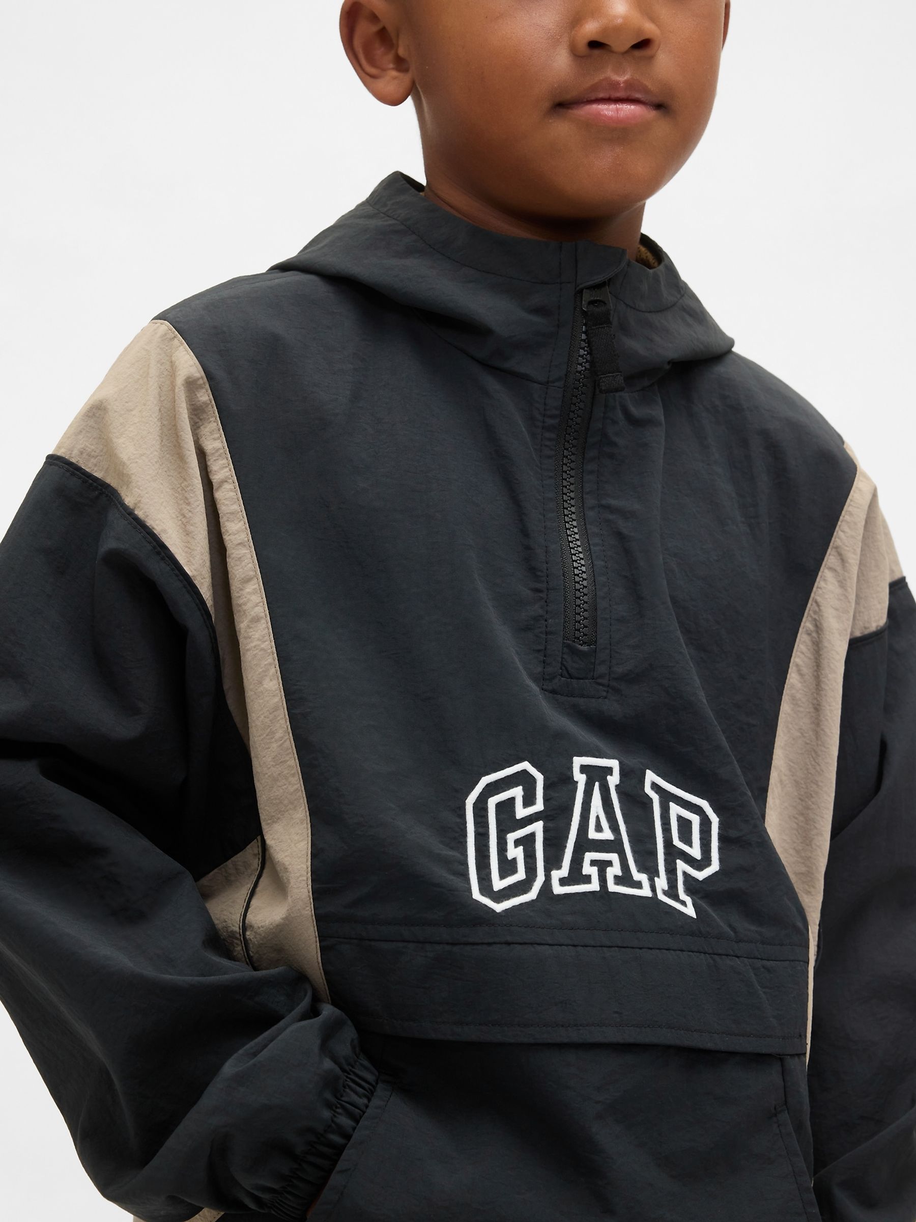 Black Polyamide Anorak Jacket (4-13yrs) - Image 4 of 5