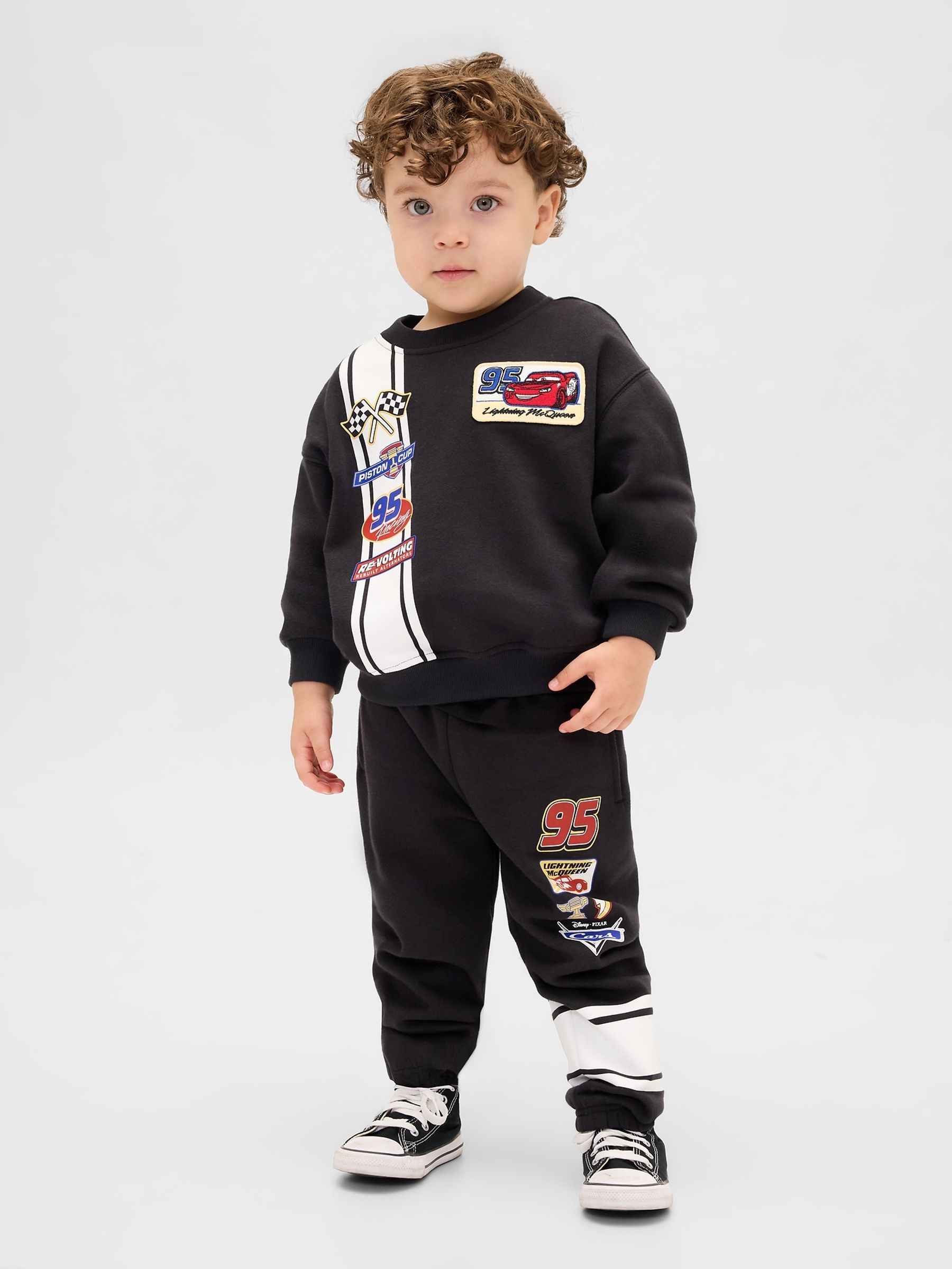 Black Disney VintageSoft Cars Sweatshirt & Joggers Set (6mths-5yrs) - Image 1 of 3