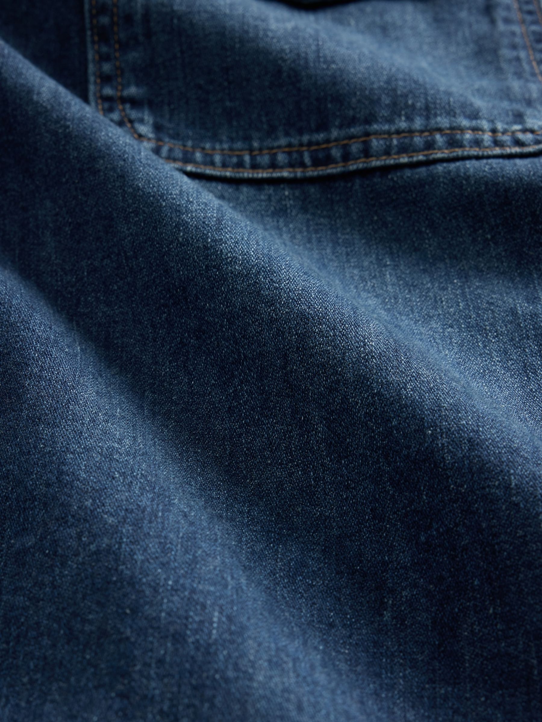 Blue Denim Relaxed Shirt - Image 4 of 4