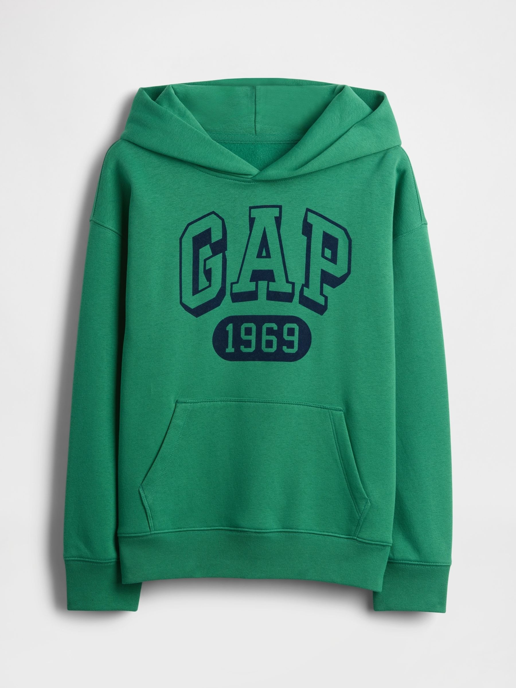 Green Vintage Soft Logo Hoodie (4-13yrs) - Image 1 of 2