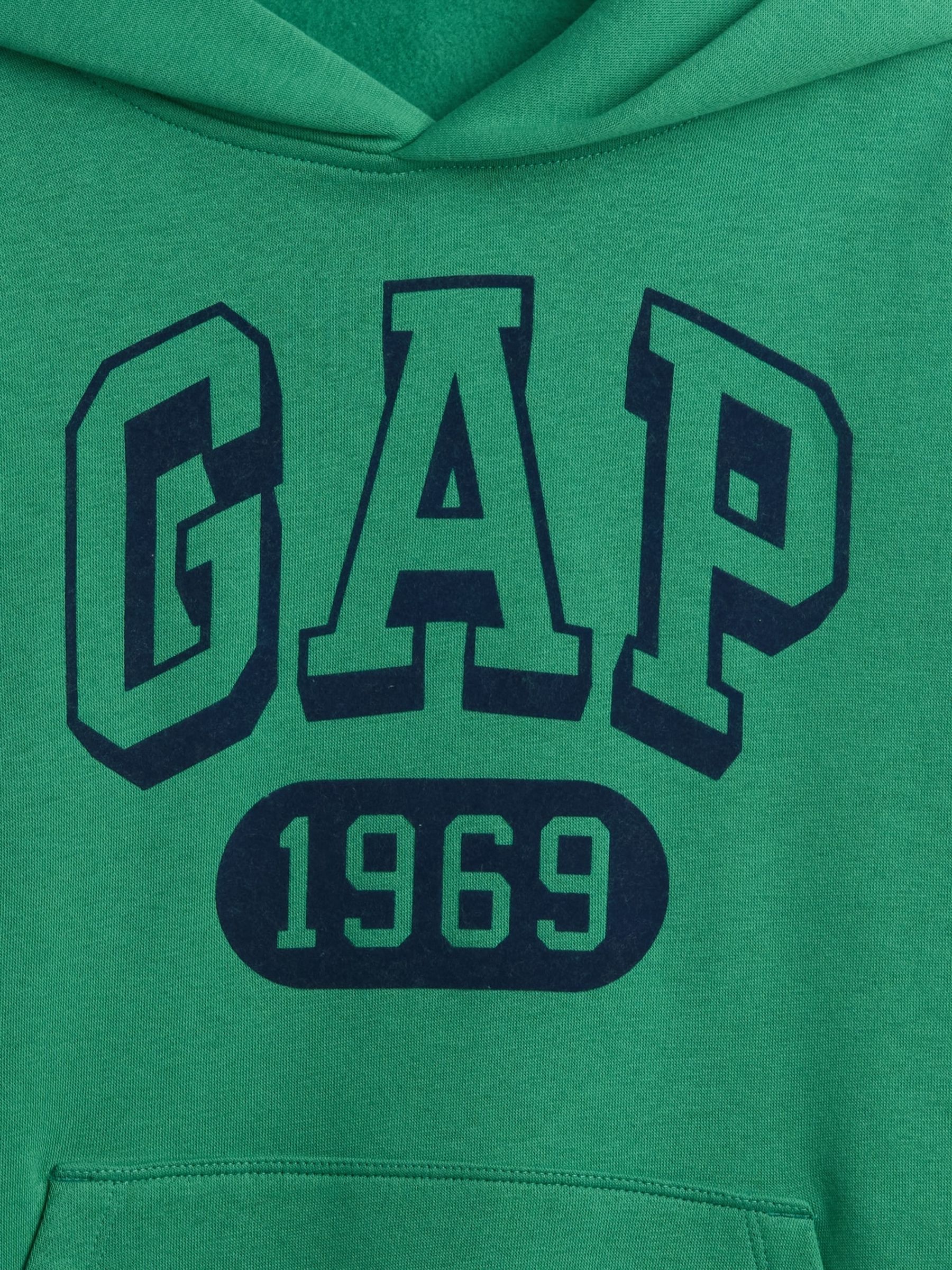 Green Vintage Soft Logo Hoodie (4-13yrs) - Image 2 of 2