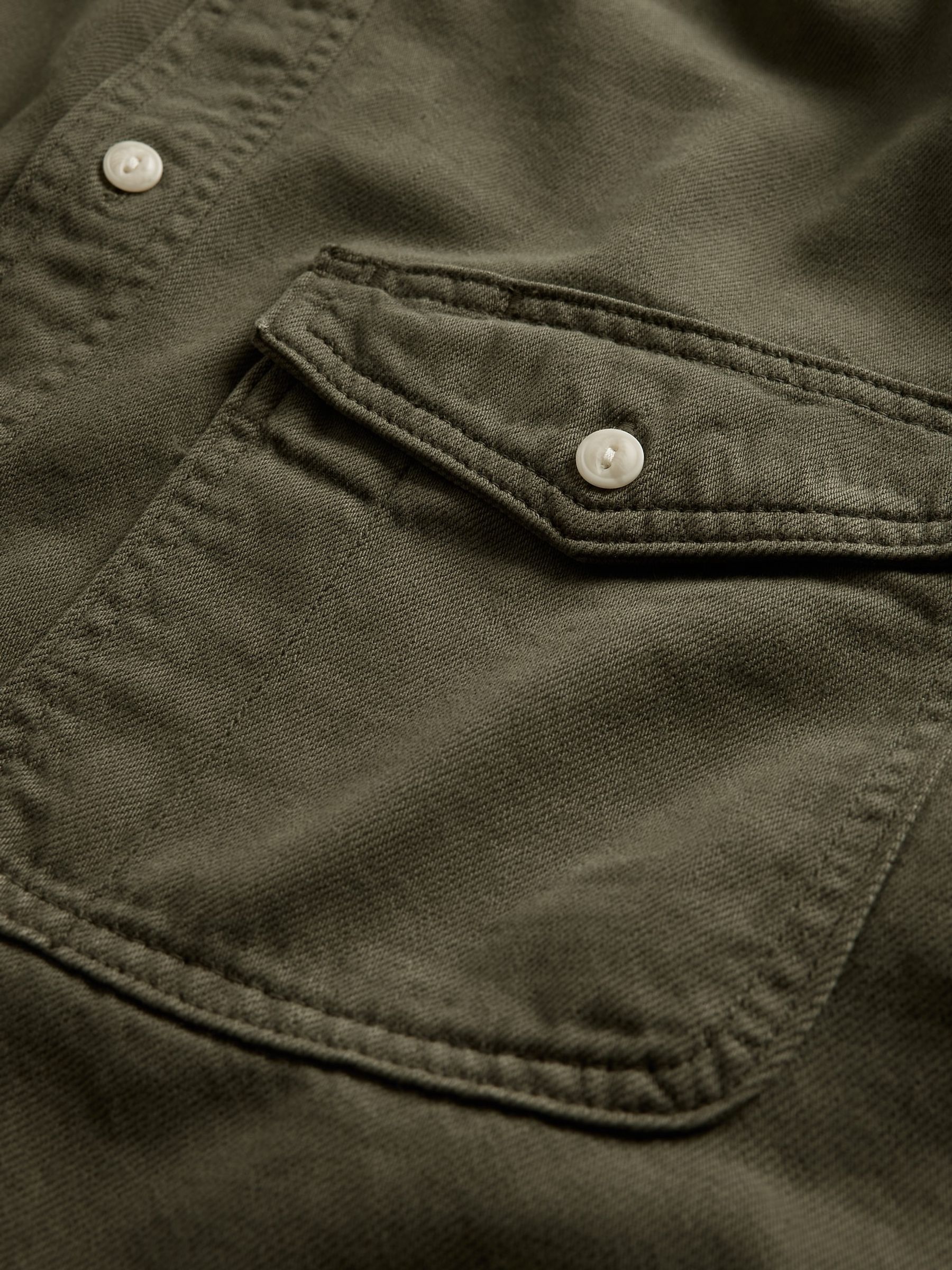 Brown UltraSoft Denim Relaxed Shirt - Image 4 of 4