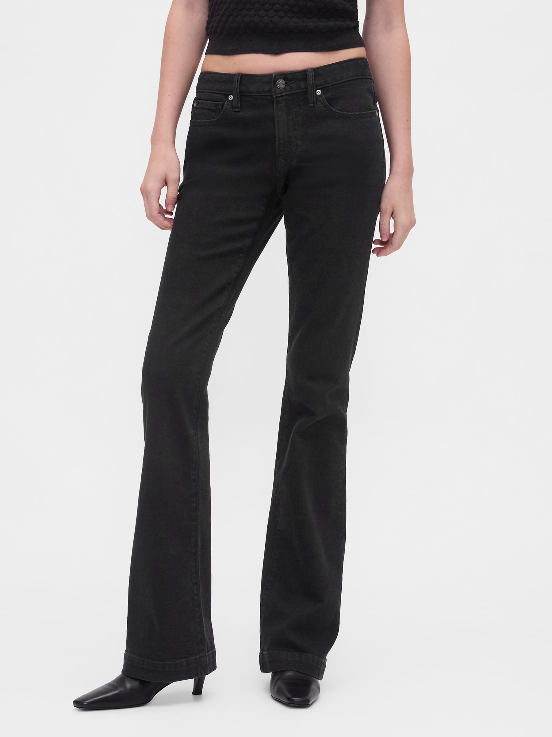 GAP Women's Boot Cut Jeans - Super Soft Stretch Denim, Classic Fit For Everyday Comfort - View #12