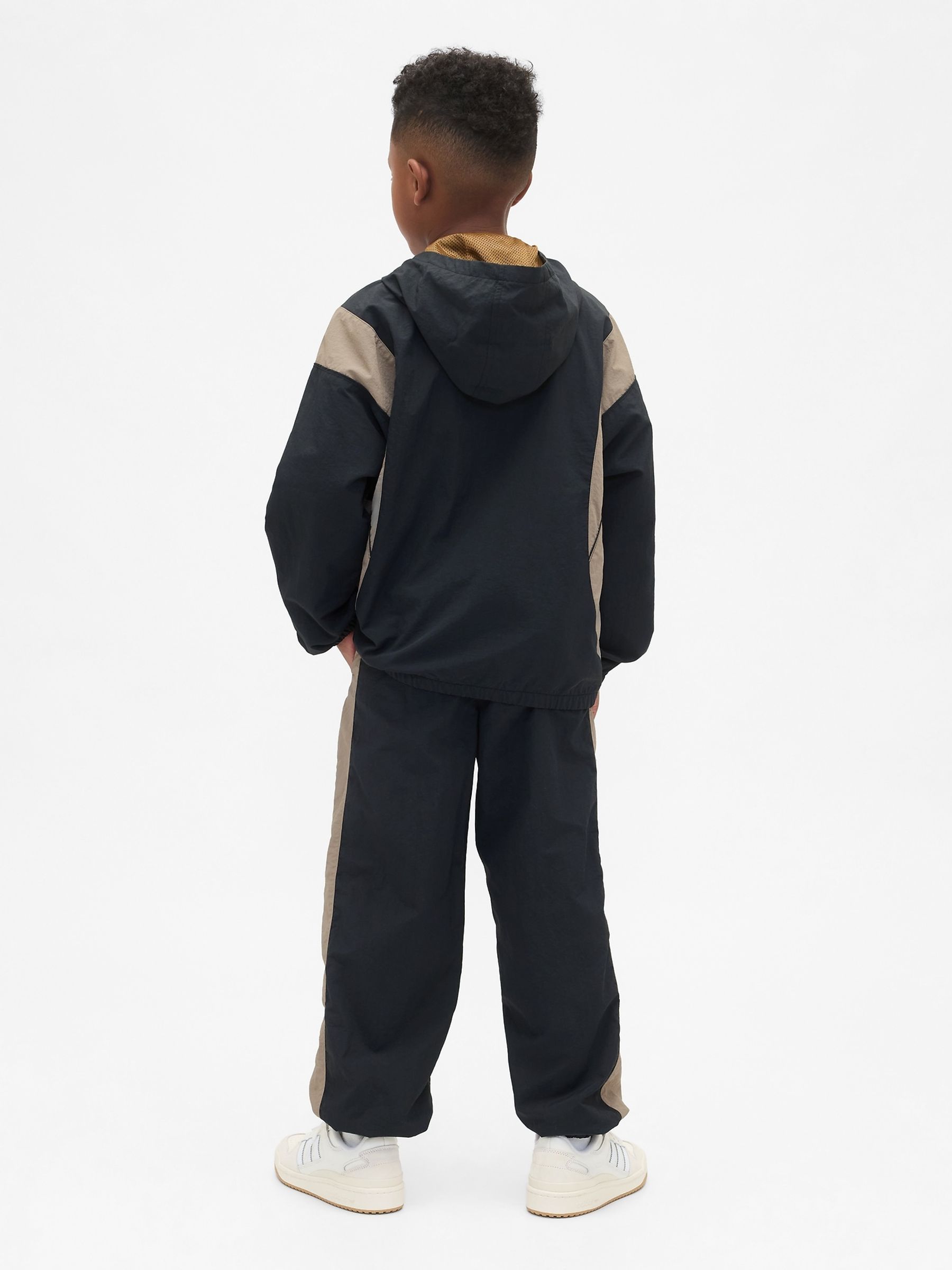 Black Polyamide Relaxed Logo Joggers (4-13yrs) - Image 2 of 5