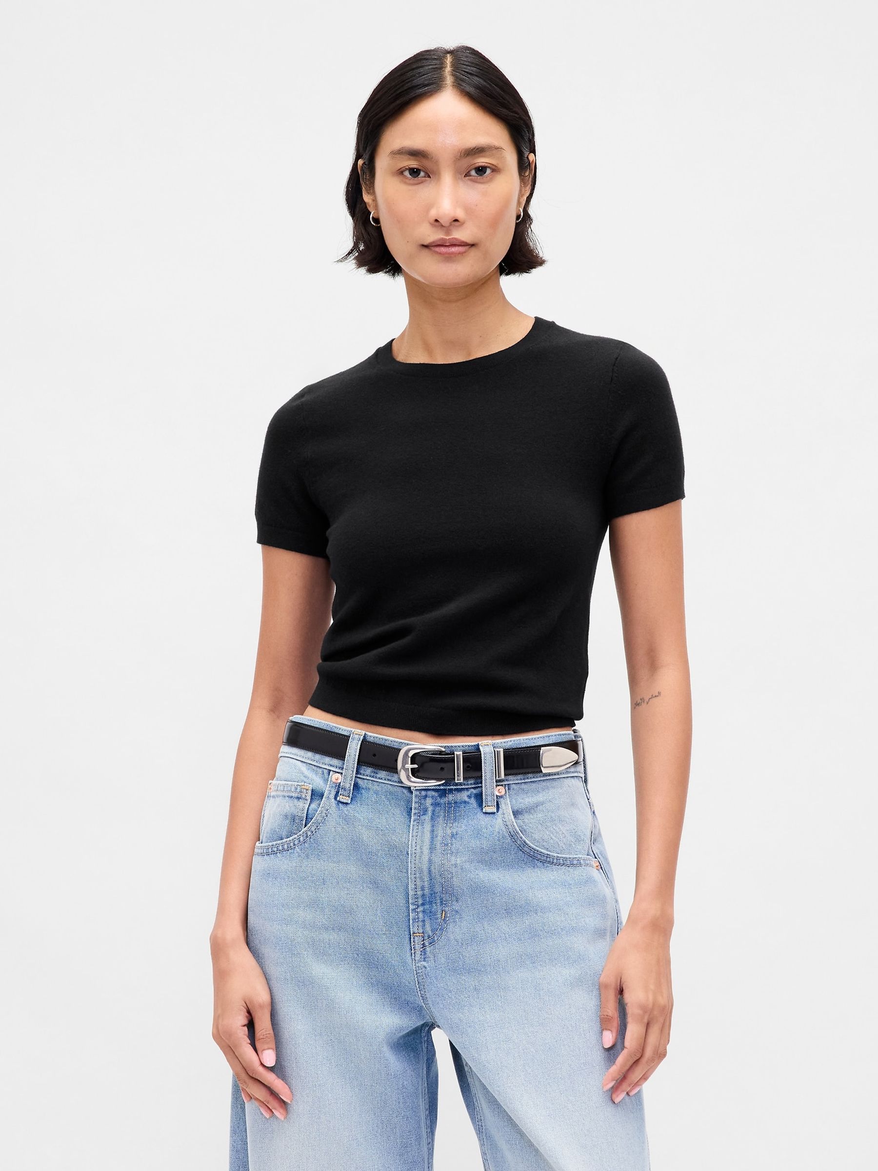 Brown Soft Touch Stretch T-Shirt - Image 1 of 5