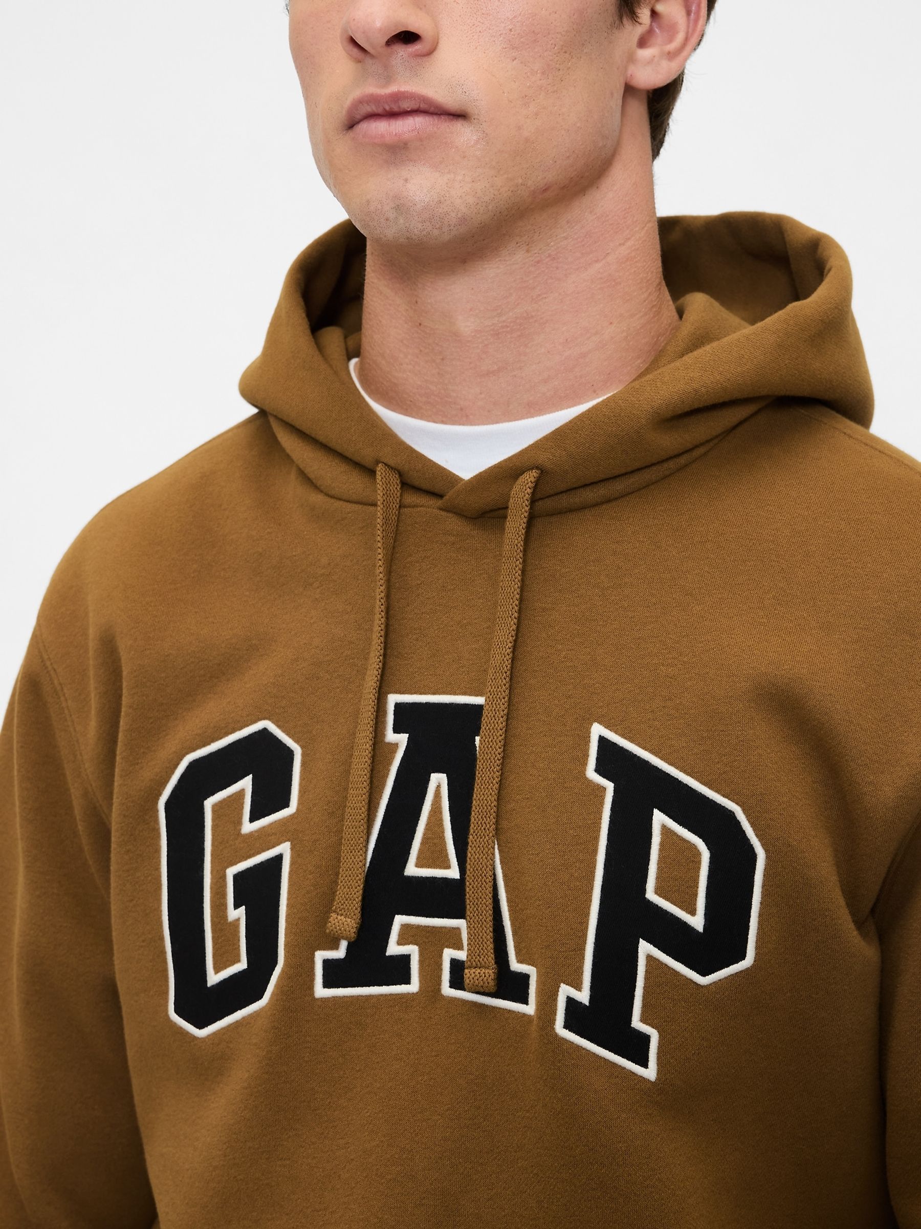 Brown/Gold Vintage Soft Arch Logo Hoodie - Image 4 of 4