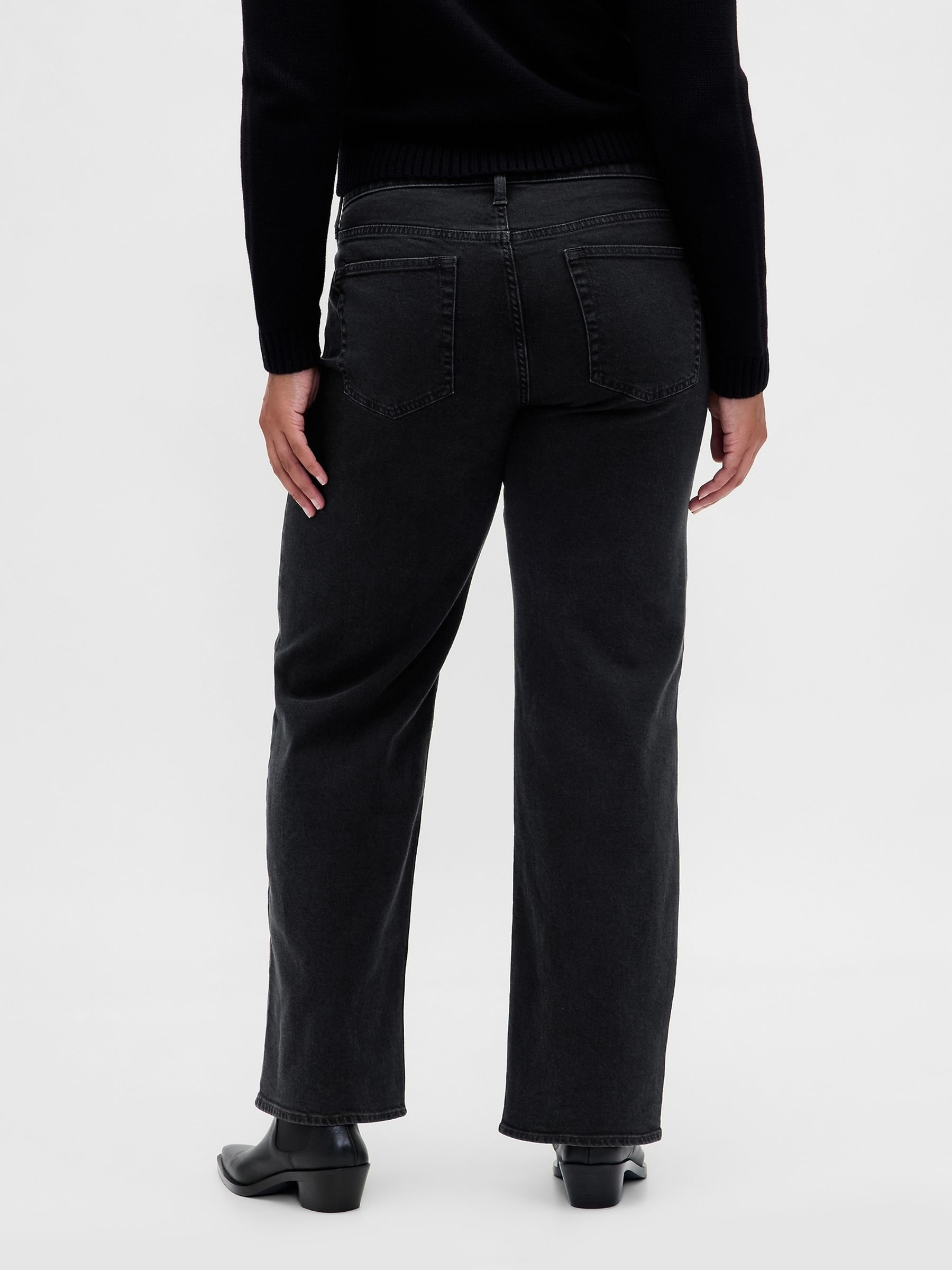 Black Low Waisted '90s Loose Jeans - Image 2 of 5