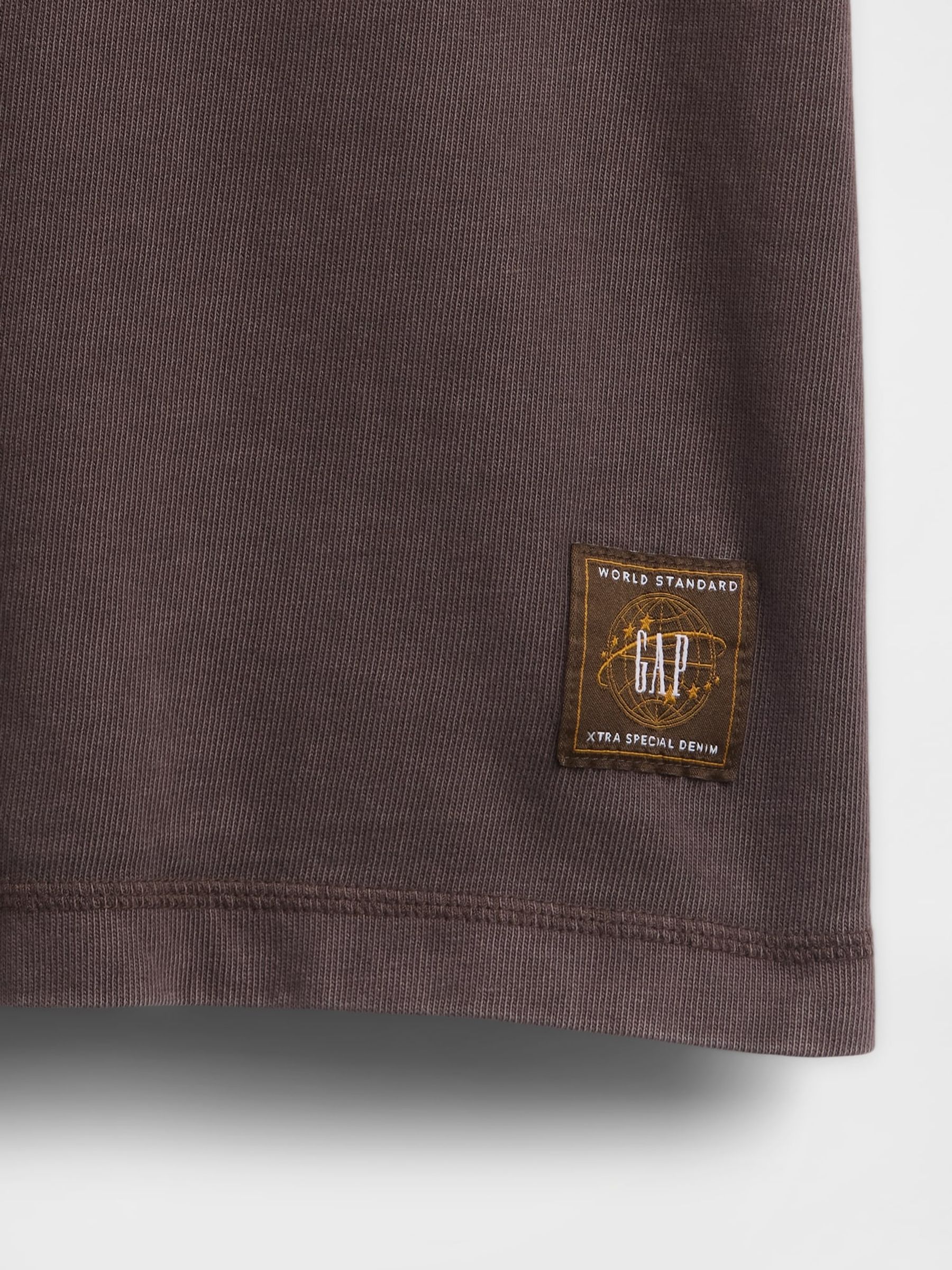 Brown Heavyweight Crop Graphic T-Shirt - Image 4 of 4