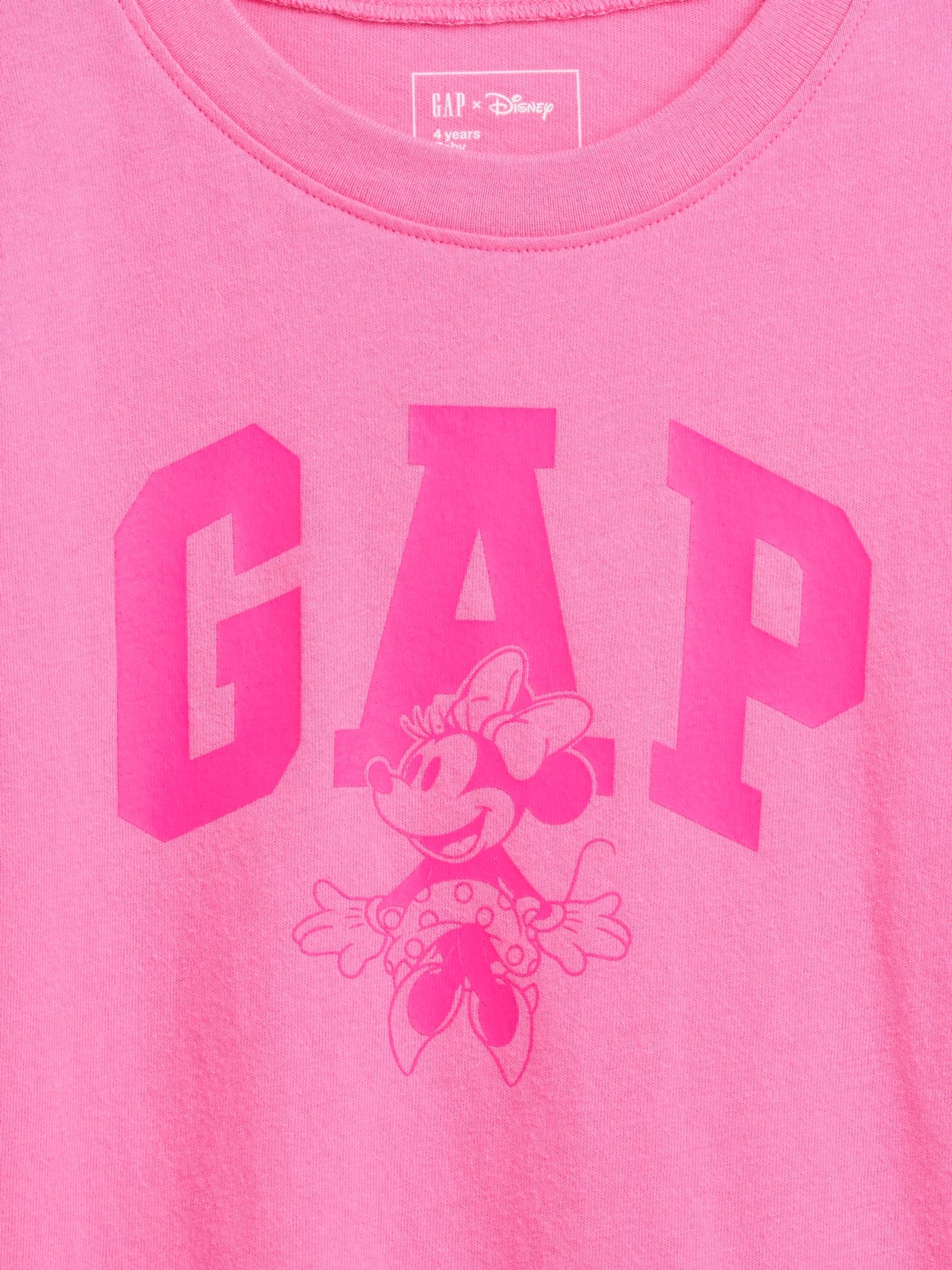Pink Disney Minnie Mouse Logo T-Shirt - Image 2 of 2