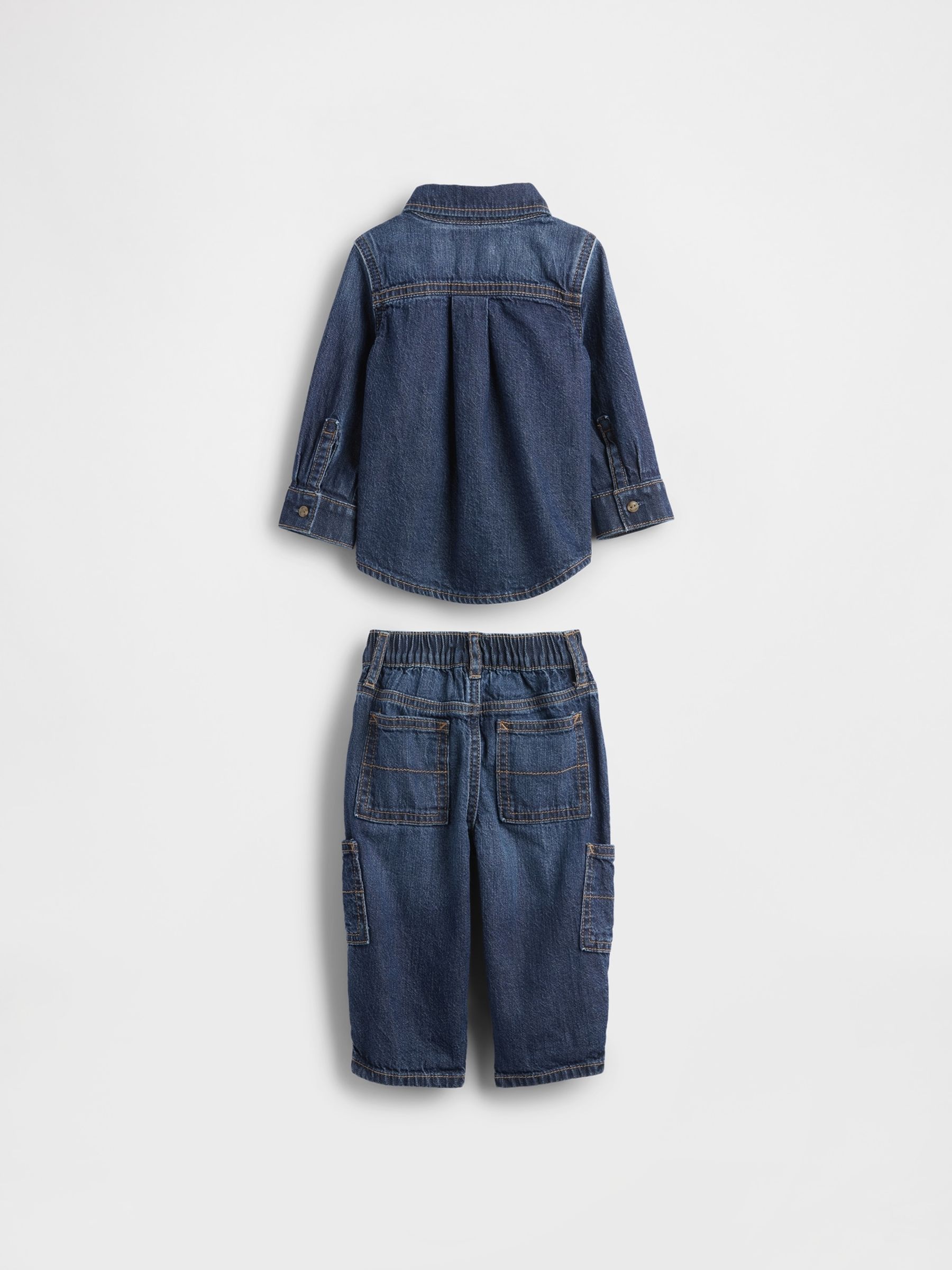 Blue Denim Outfit Set - Image 2 of 2
