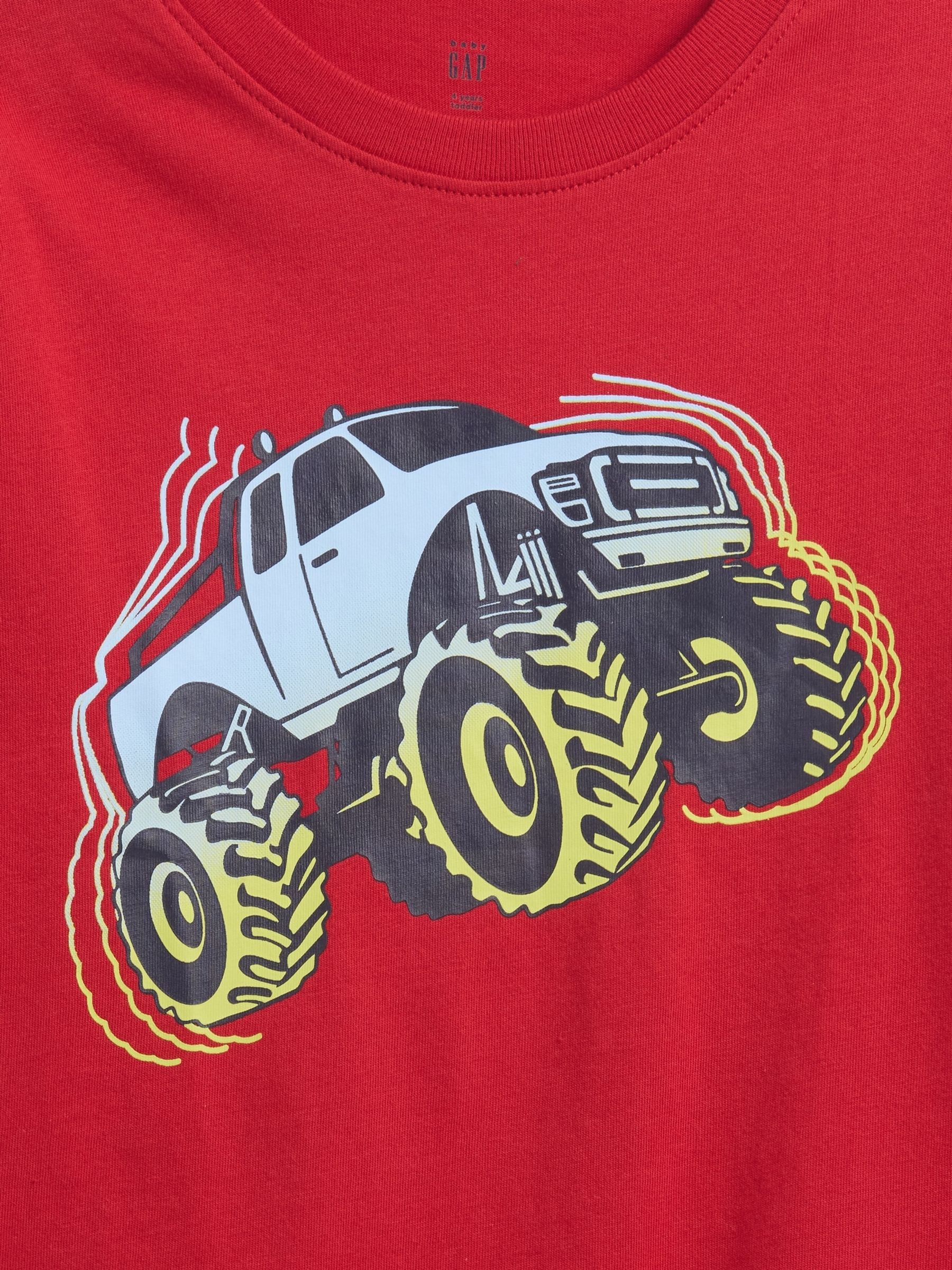 Red Graphic Crew Neck Short Sleeve T-Shirt (6mths-5yrs) - Image 3 of 3 Red Graphic Crew Neck Short Sleeve T-Shirt (6mths-5yrs) - Image 3 of 3